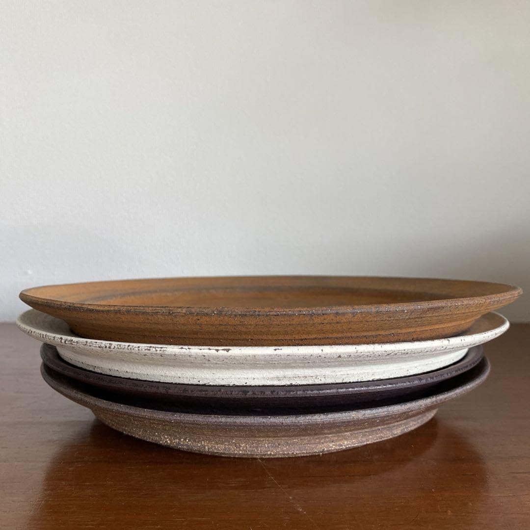 Amazon.co.jp: 二階堂明弘 焼き締めリム皿 赤〈品〉 : Home & Kitchen