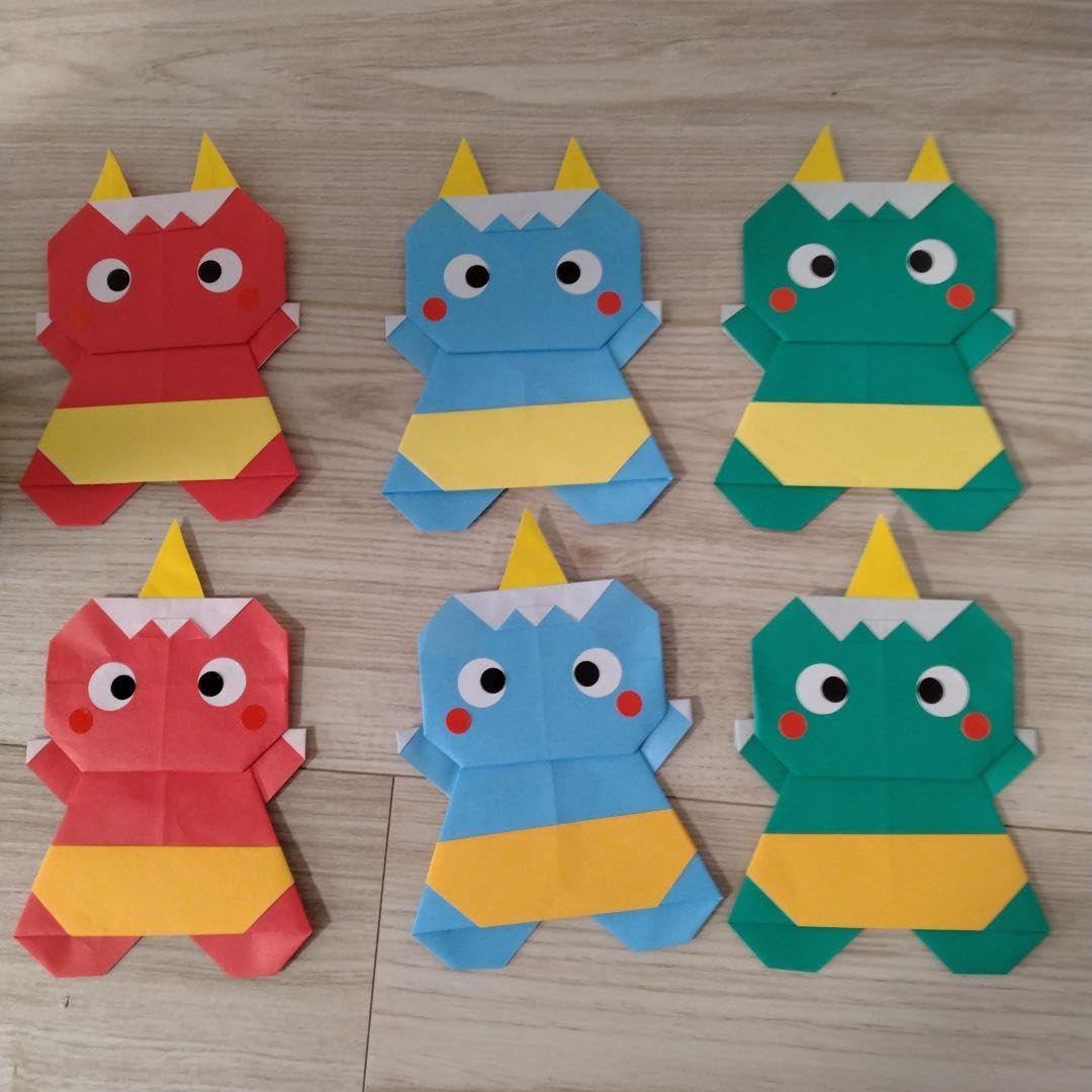 Amazon | 折り紙 鬼 節分 | おりがみ | ホビー