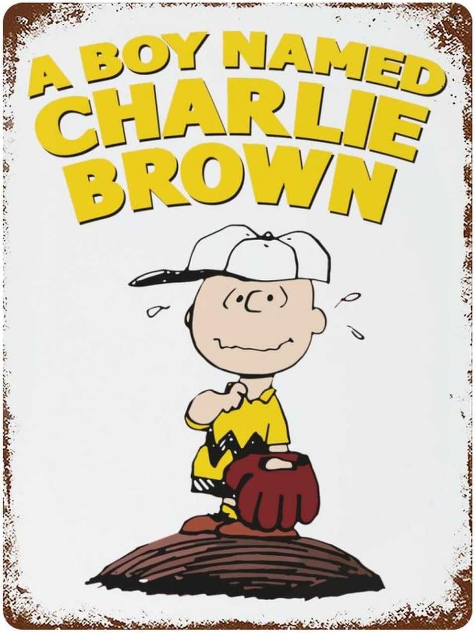 Amazon.co.jp: スヌーピー チャーリーブラウン 金属ポスター