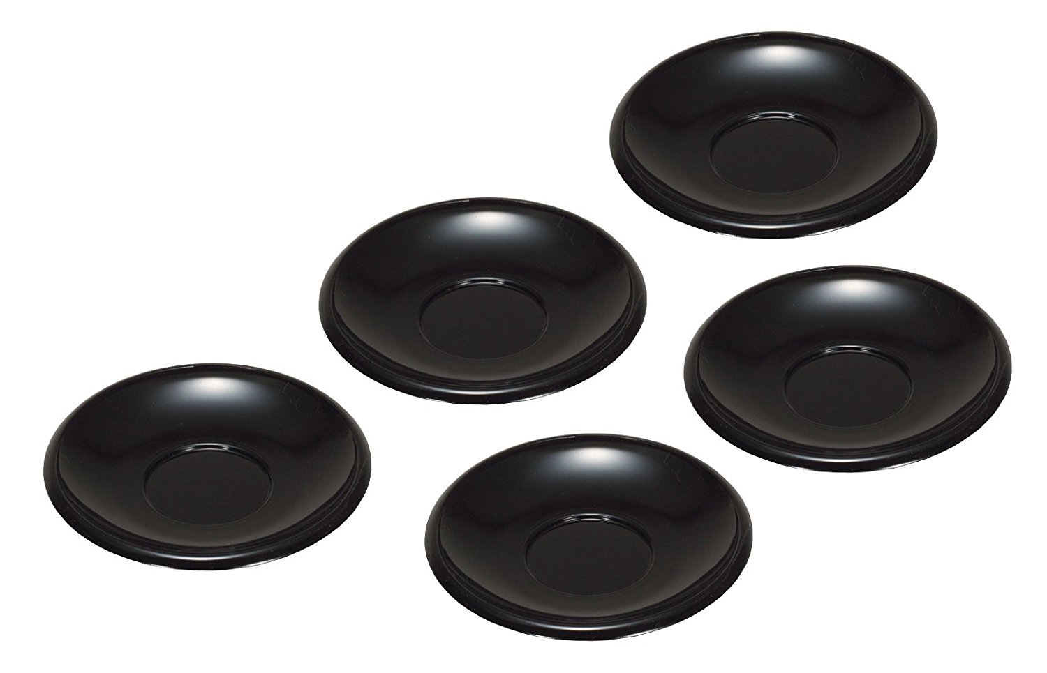 Amazon.co.jp: 越前漆器 漆遊館 歳時記 【G4126-06】 黒 渕太 茶托 5枚