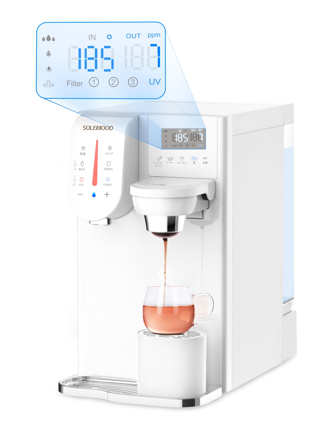 Amazon.co.jp: SOLEMOOD ウォーターサーバー 浄水器 RO カートリッジ