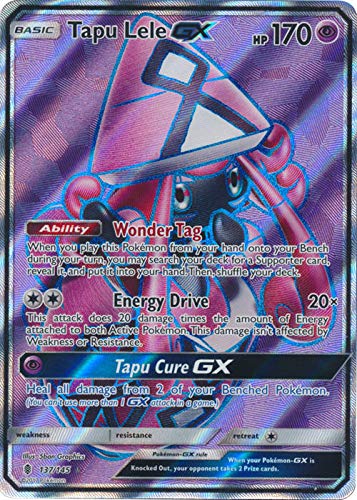 Amazon.com: Tapu Lele GX 137/145 - Full Art - Guardians Rising