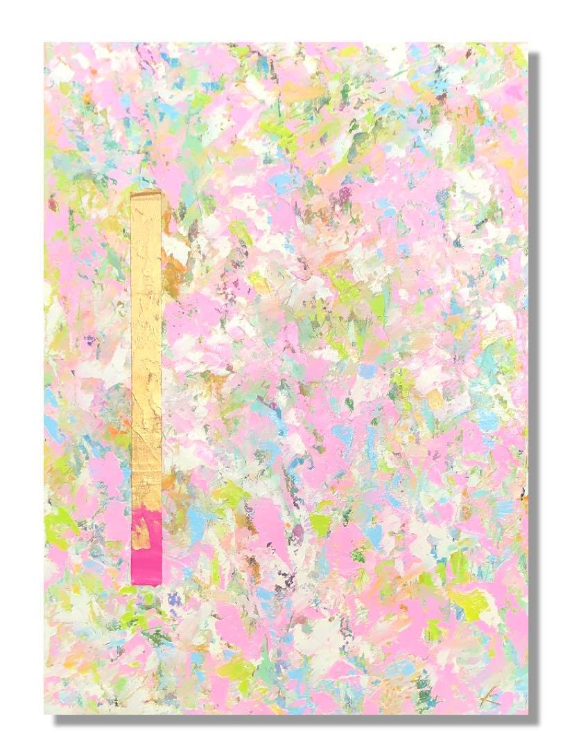 Amazon.co.jp: 絵画 油絵 原画 抽象画 北欧 パステルカラー 現代アート