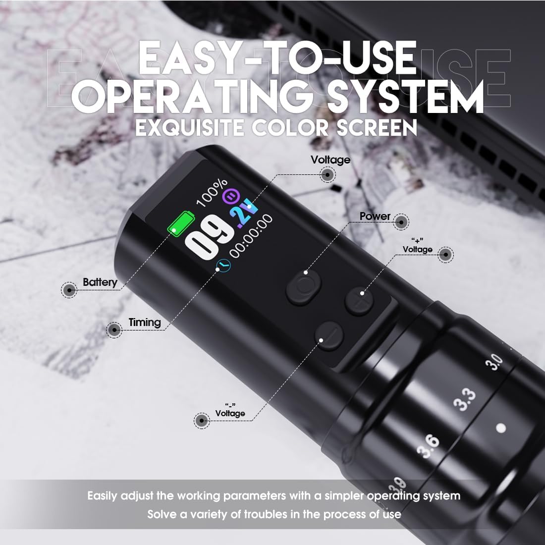 Amazon | Mast Fold2 Pro ワイヤレス ロータリータトゥーマシンキット