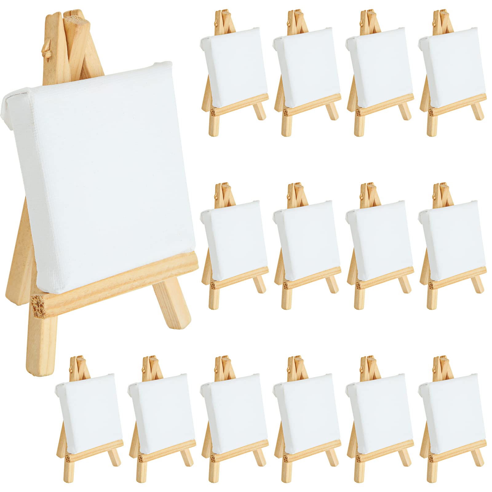 Amazon.co.jp: RILIHII ミニ 張りキャンバス セット イーゼル付き 芸術