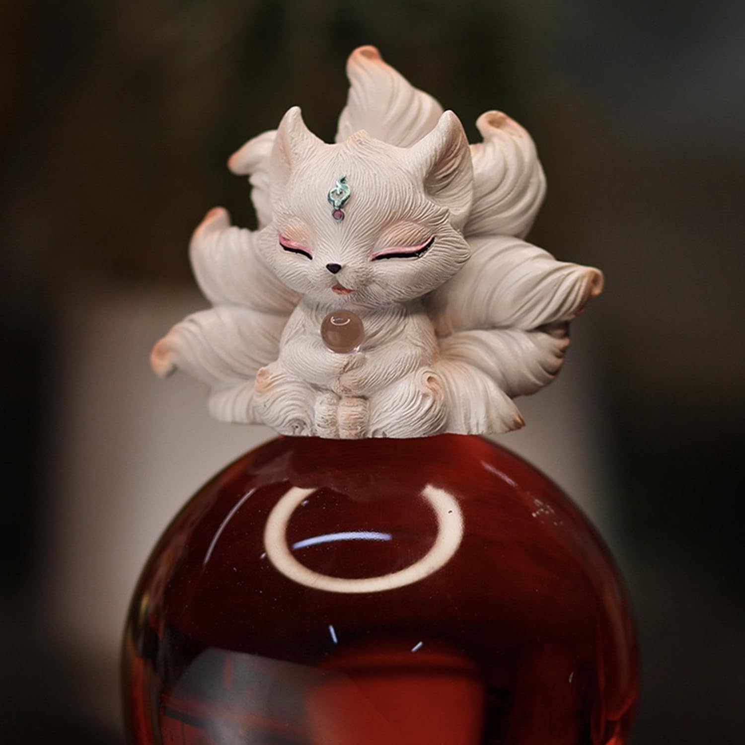 Amazon.com: J.K.Leo Miniature Resin Nine-Tailed Fox Figurine