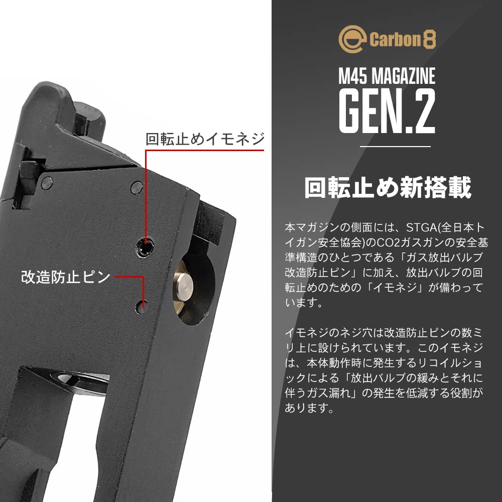Amazon | 【 Gen.2 】 Carbon8 (カーボネイト) Co2 GBB M45 CQP DOC