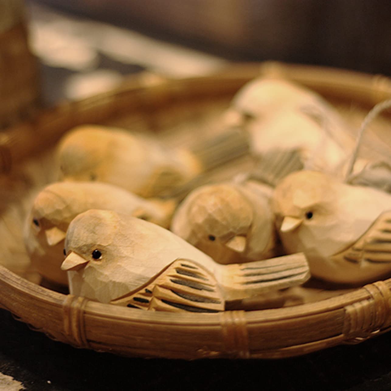 Amazon.co.jp: 小鳥の置物 鳥の彫刻 ホームインテリア レトロ 鳥の雑貨