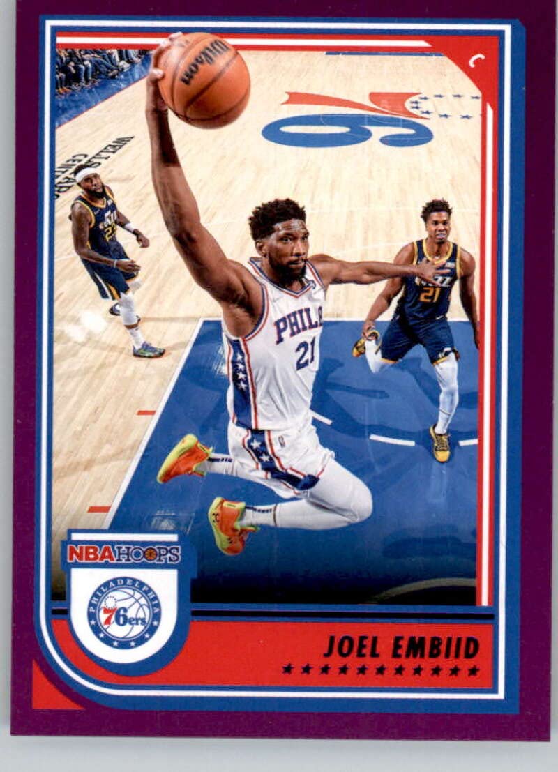 Amazon.com: 2022-23 Panini NBA Hoops Purple #30 Joel Embiid
