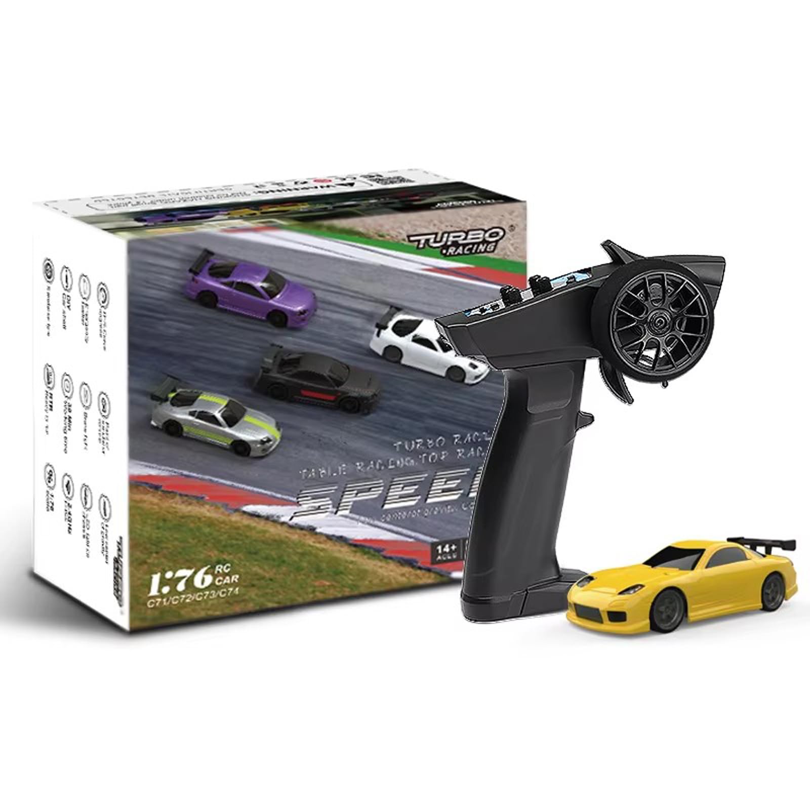 Amazon.com: havcybin 1:76 Turbo Racing Scale RC Sport Car, Table