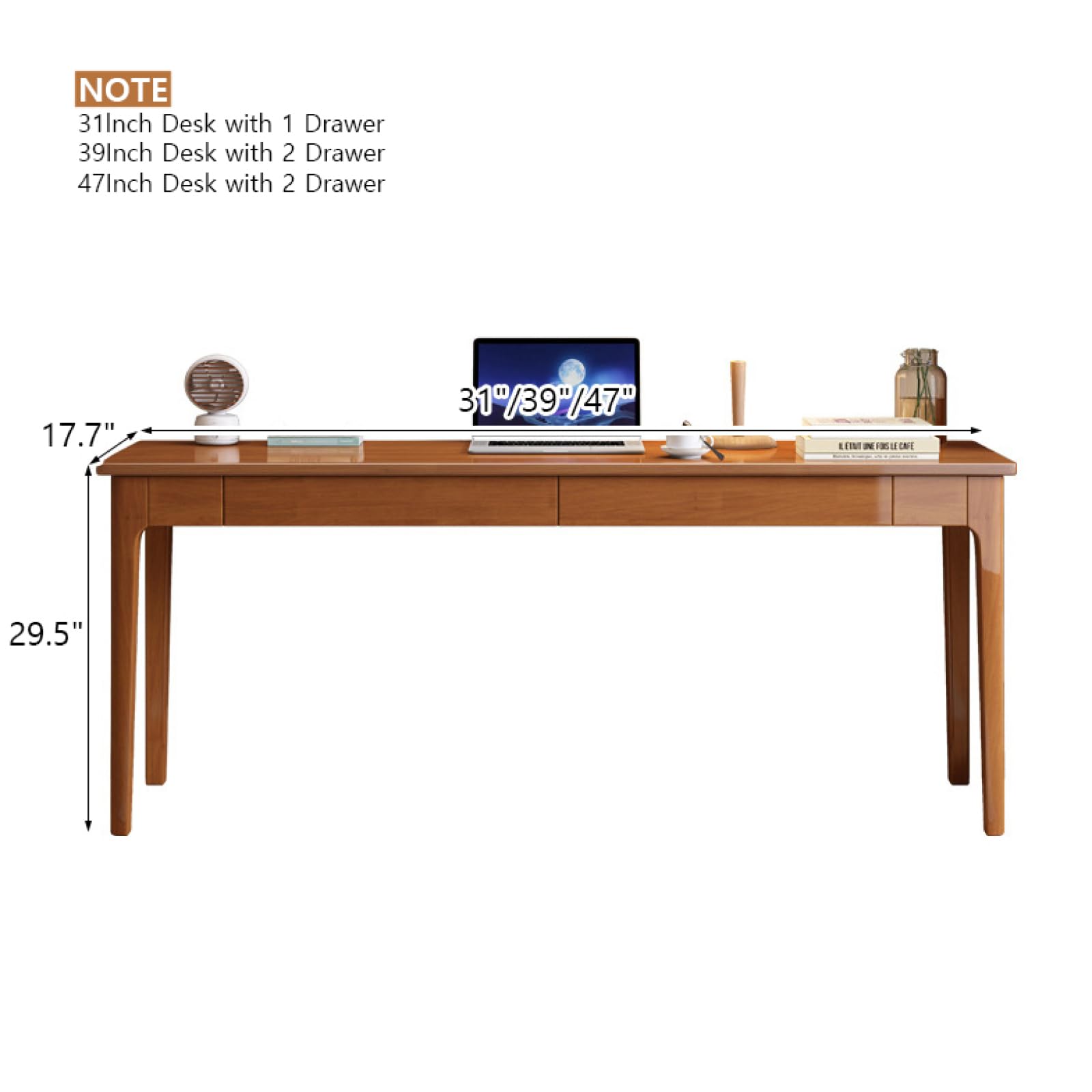 Amazon | ミッドセンチュリーモダンデスク 引き出し付き ホーム