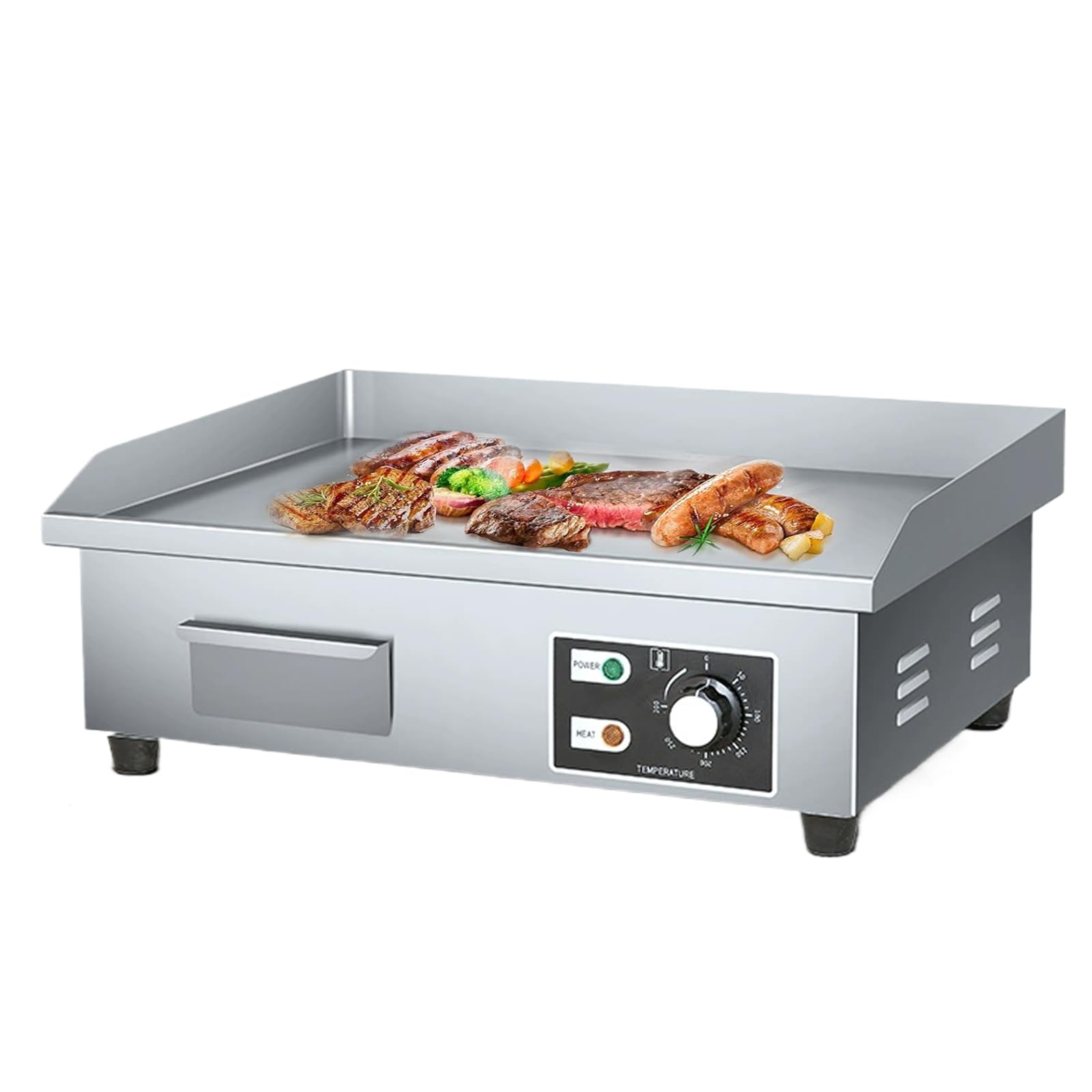 Amazon | グリドル プレス鉄板 卓上鉄板焼 818型PSEグリドル鉄板焼き