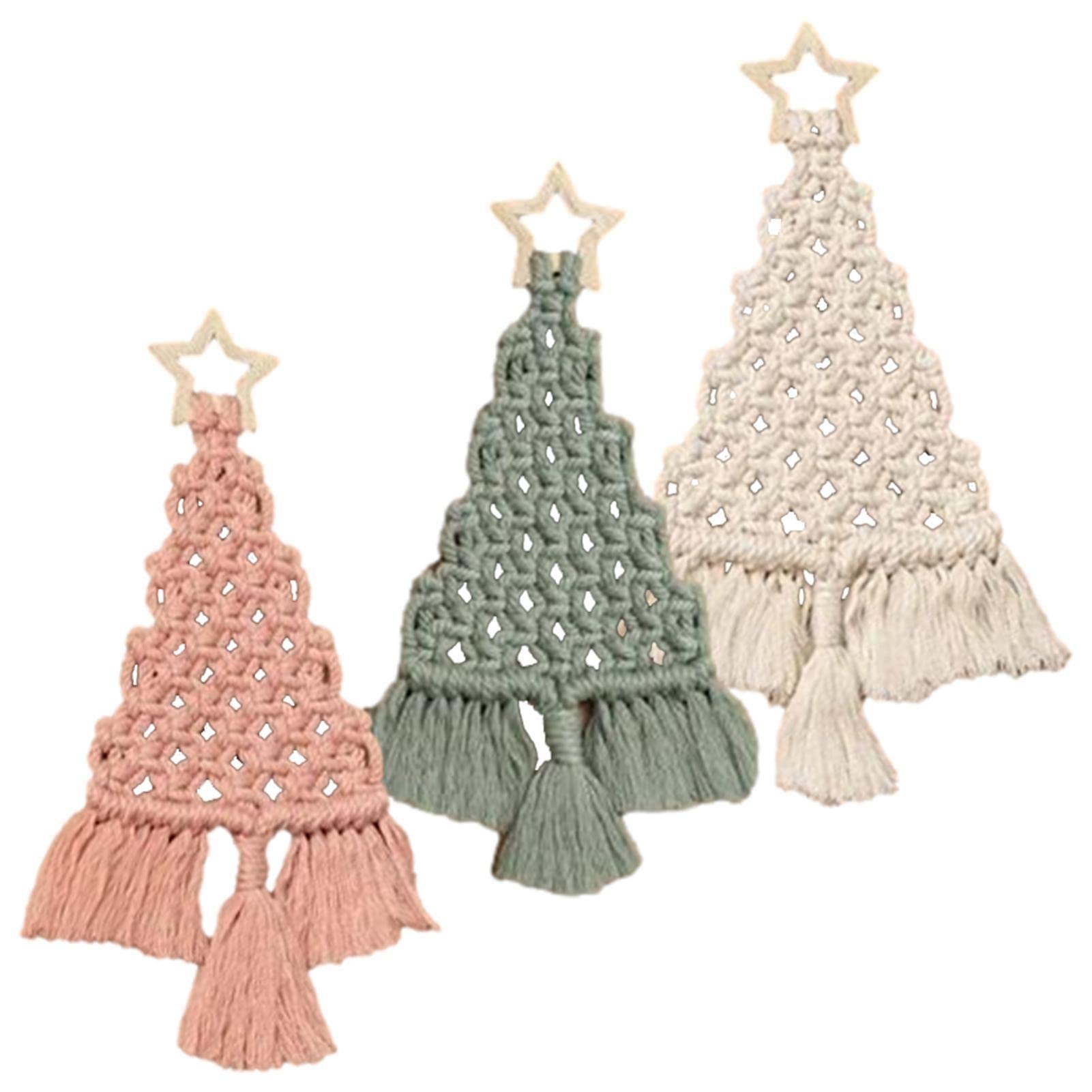 Amazon.co.jp: マクラメ クリスマス オーナメント キット,ボヘミアン