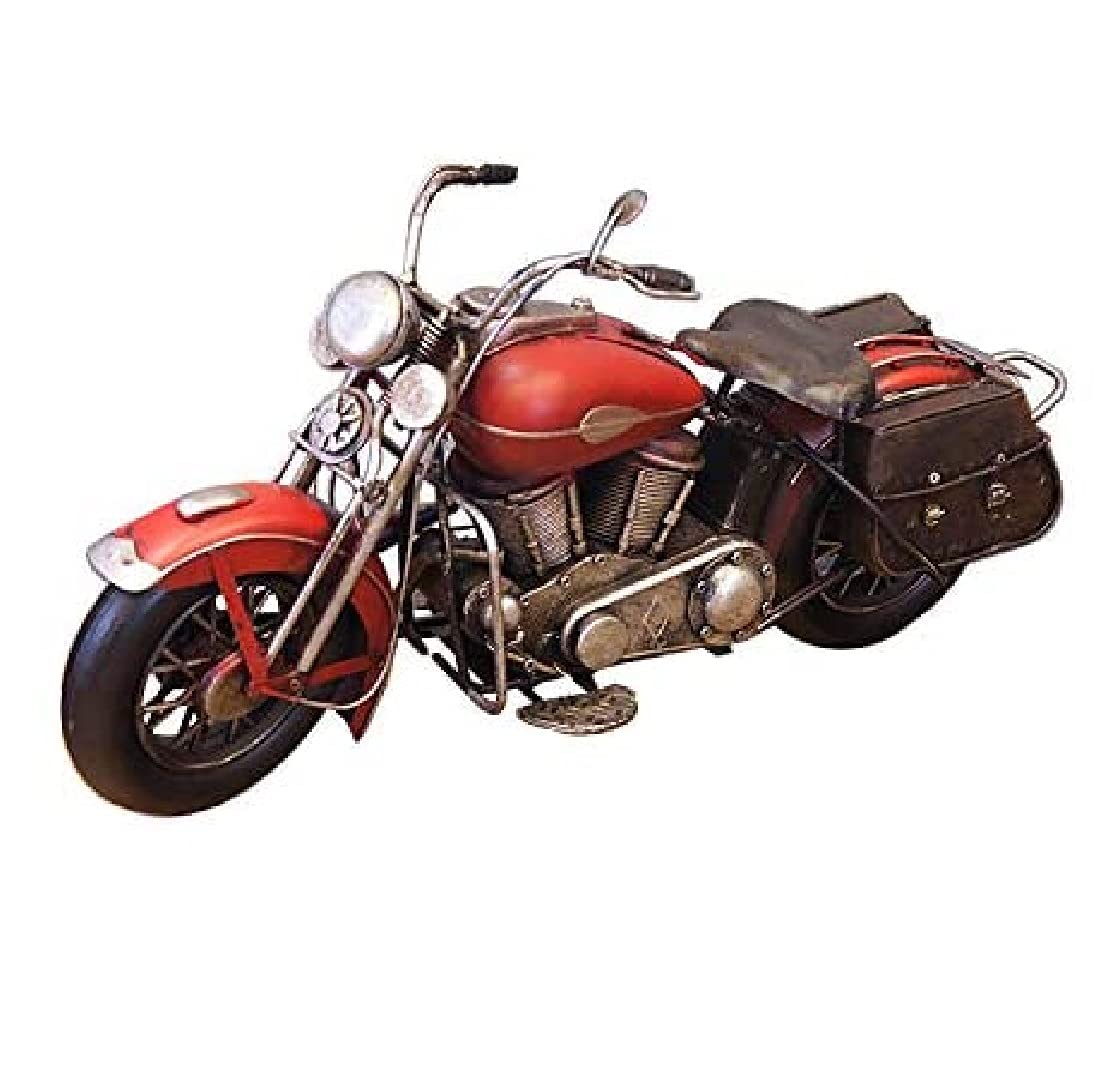 Amazon | ハンドメイド ブリキ ヴィンテージ バイク Lサイズ【レッド