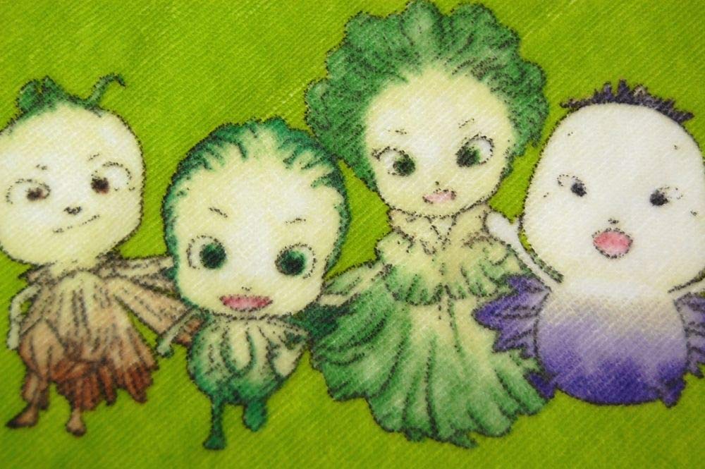Amazon｜タオル やさいのようせい N.Y.SALAD 日本製 今治 キャラクター