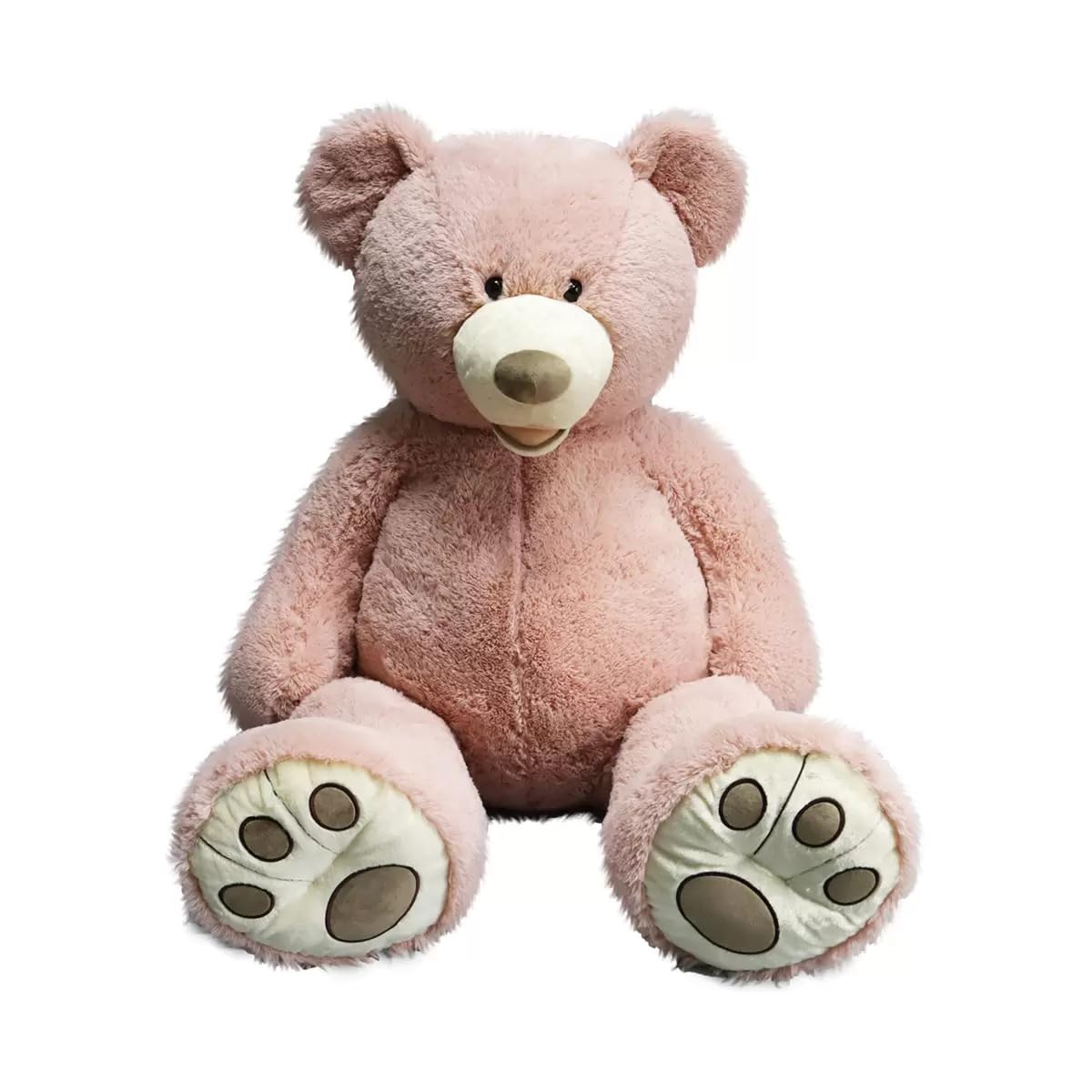 Amazon.co.jp: HUGFAN クマのぬいぐるみ ピンクベージュ 約134cm