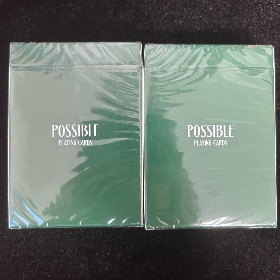 Amazon.co.jp: possible playing cards 緑2デック トランプ デック