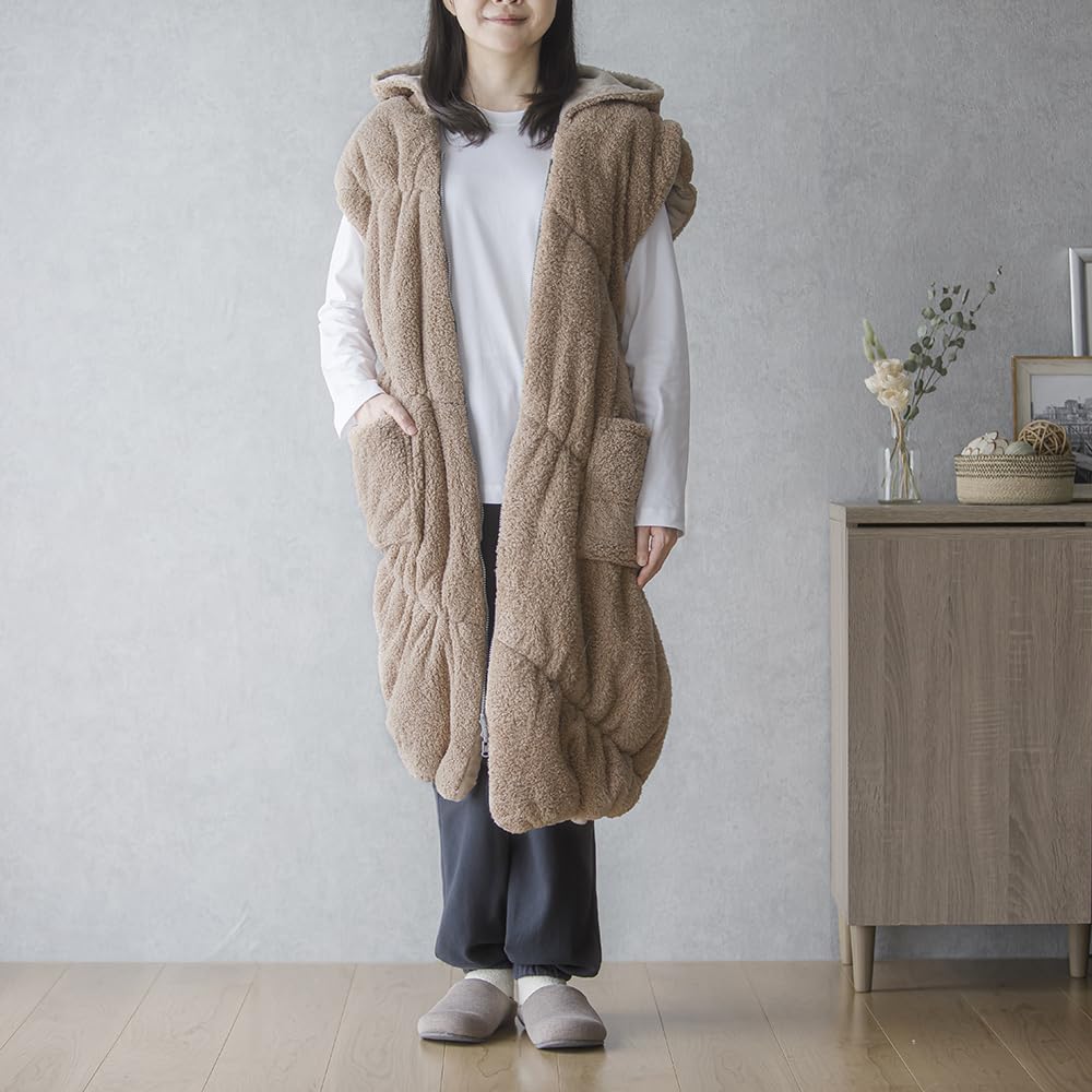 Amazon.co.jp: カインズ(CAINZ) 羽織れるあったかロールクッション BIG