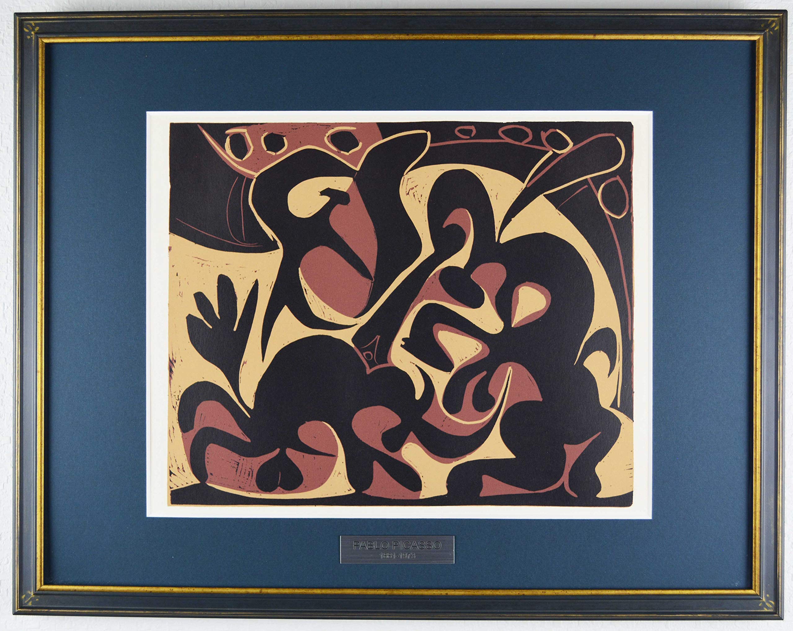 Amazon.co.jp: パブロ ピカソ 『雄牛を突く闘牛士と、とどめを刺す