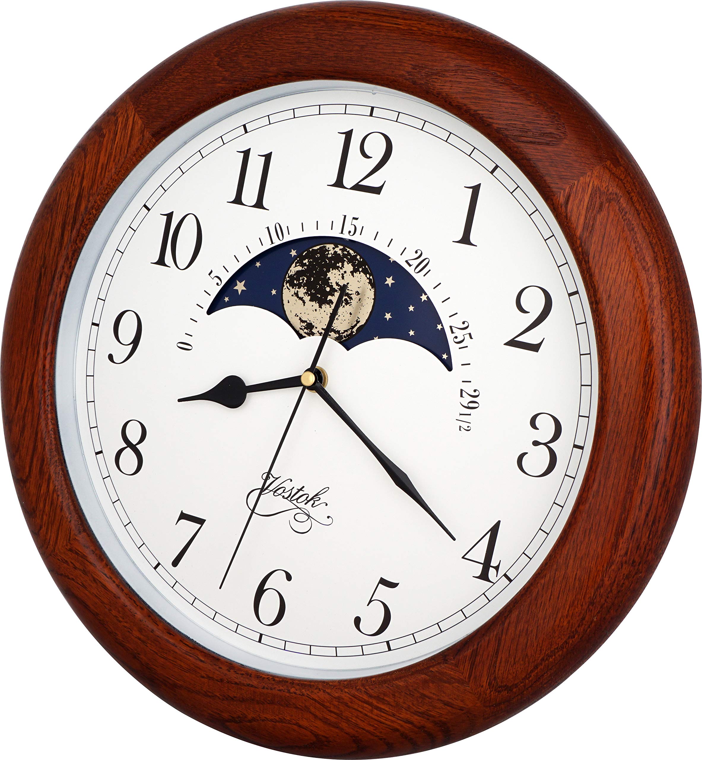 Amazon.co.jp: JUSTIME 掛け時計月 月齢時計 ムーンフェイズ かけ時計