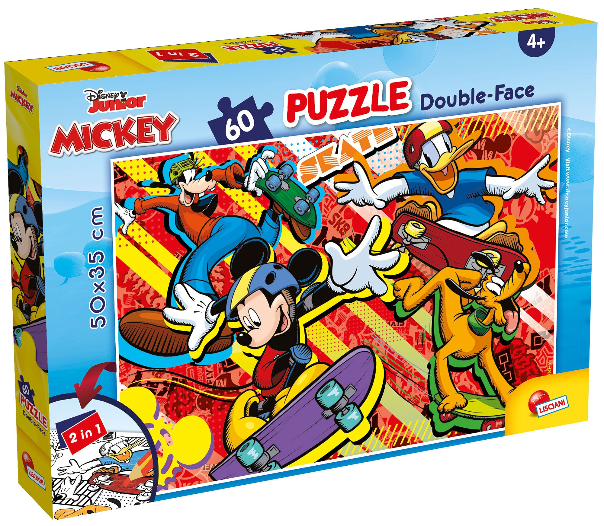 Amazon.com: Liscianigiochi 86535 Disney Puzzle DF Plus 60 Mickey