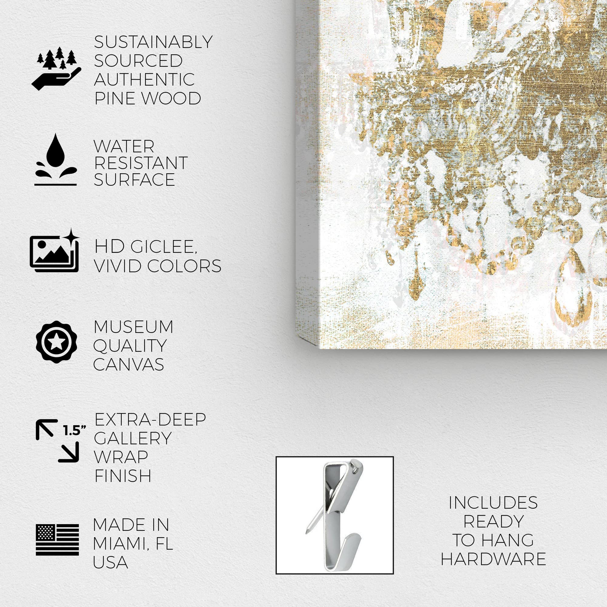 Amazon.co.jp: Oliver Gal Artist Co. ファッションとグラムのゴールド