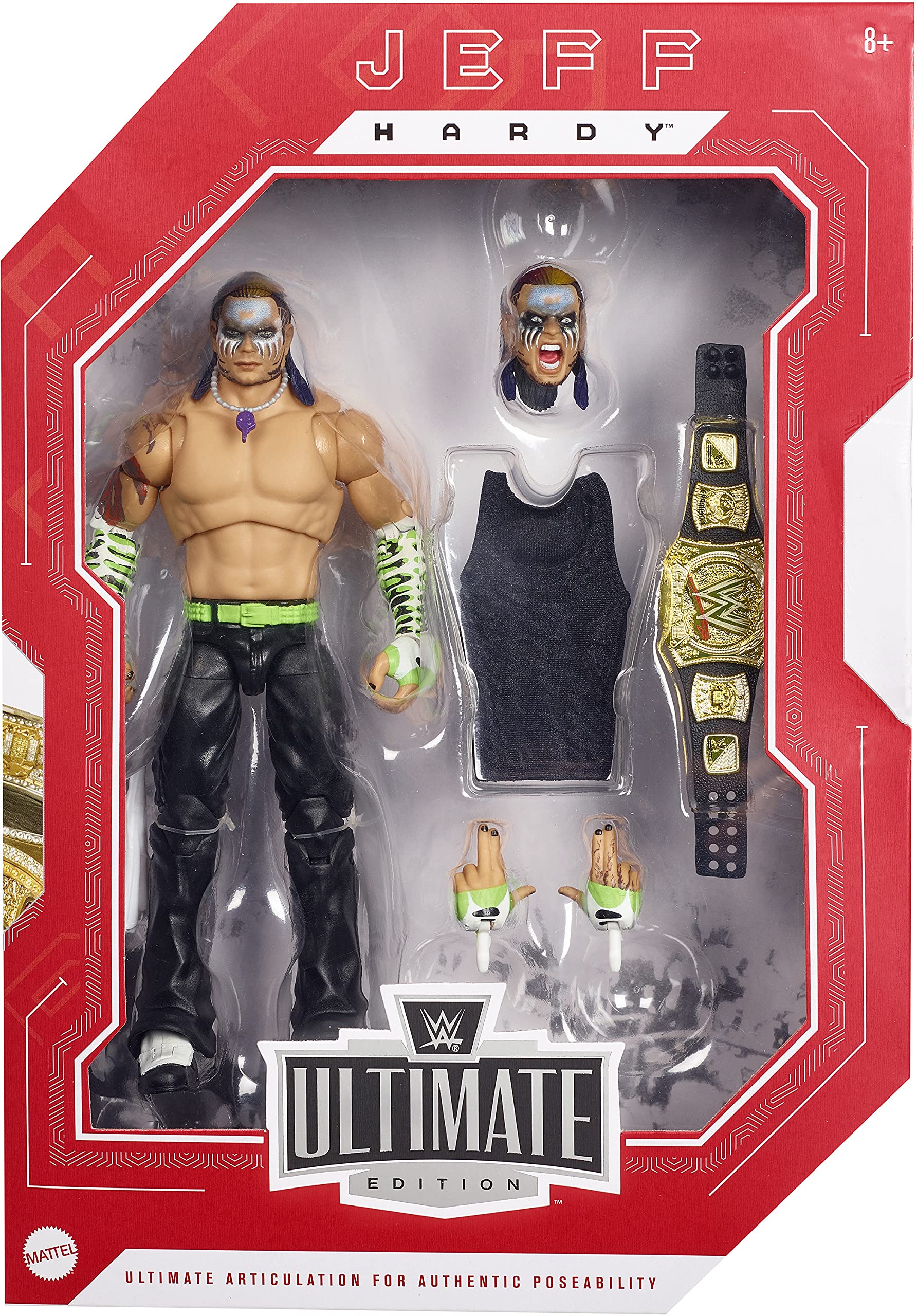 WWE Fan TakeOver Ultimate Edition Jeff Hardy Action Figure, 6-in
