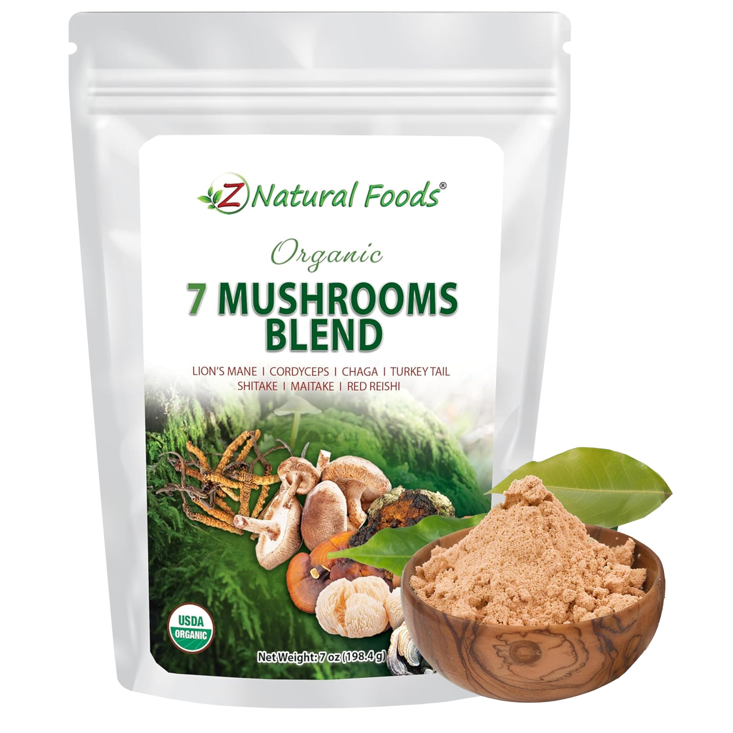 Amazon.com: Z Natural Foods Organic 7 Sacred Mushrooms Blend