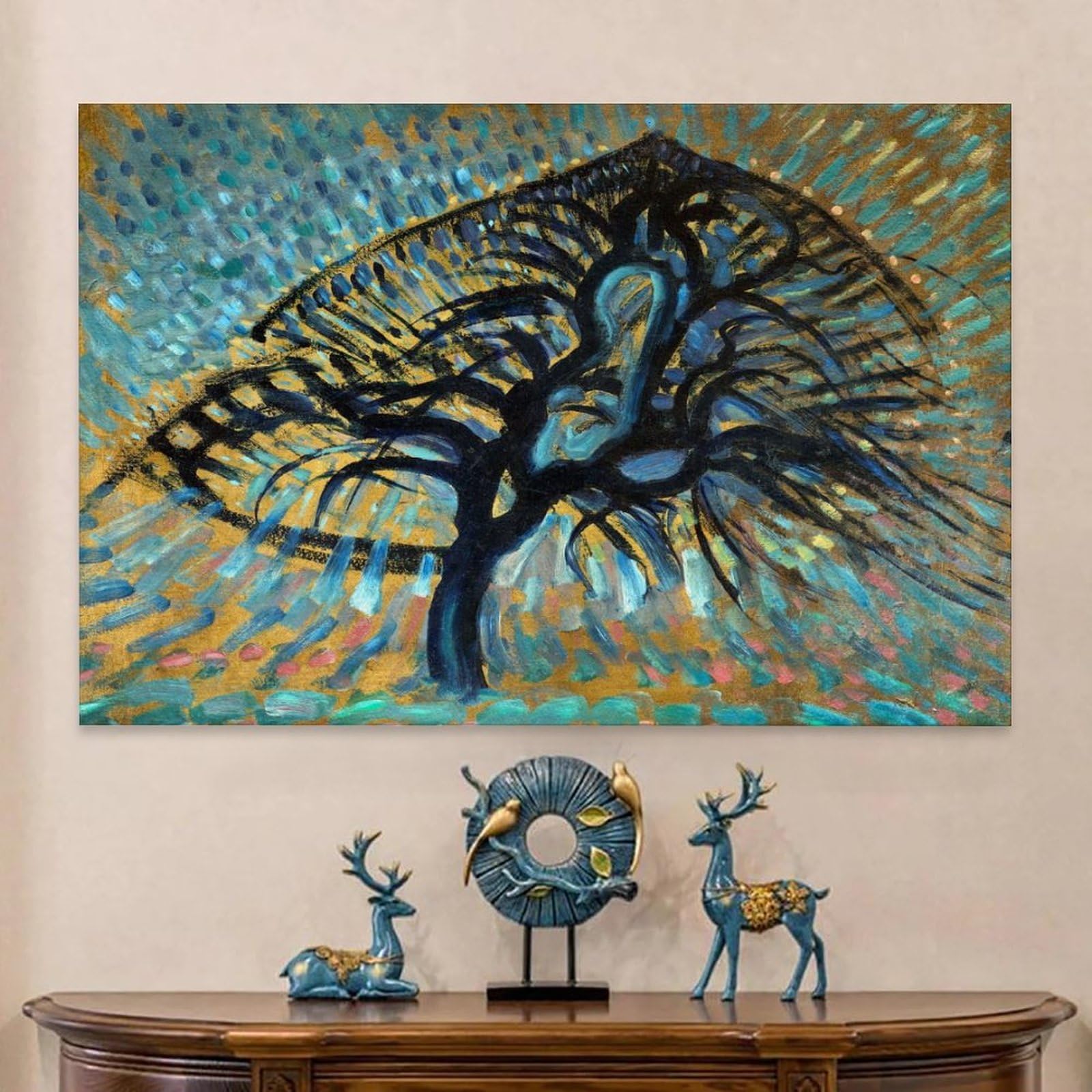 Amazon.co.jp: ピエト・モンドリアン作「リンゴの木」絵画ポスター