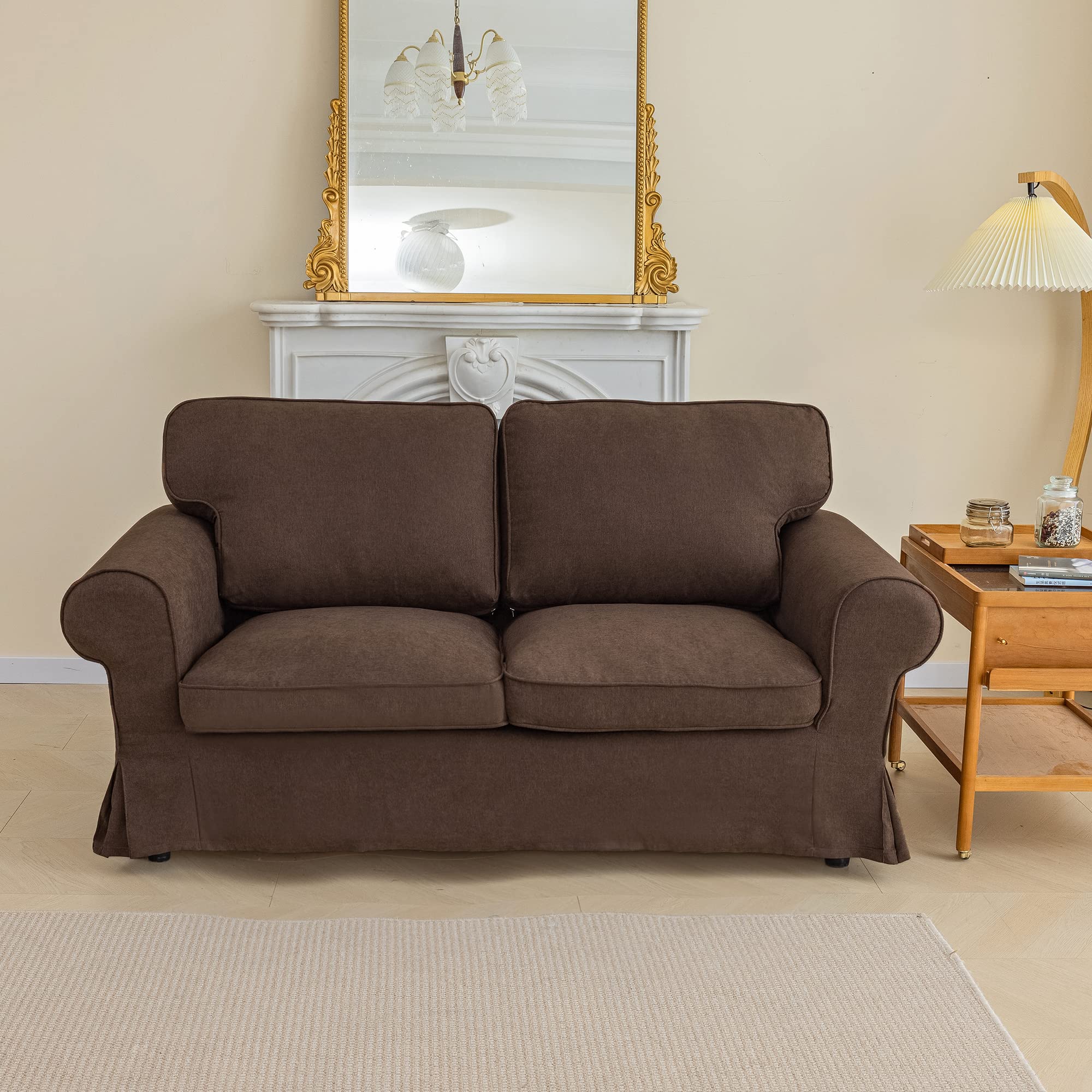 Amazon｜MASWOND カスタムメイド ソファカバー IKEA EKTORP ラブシート