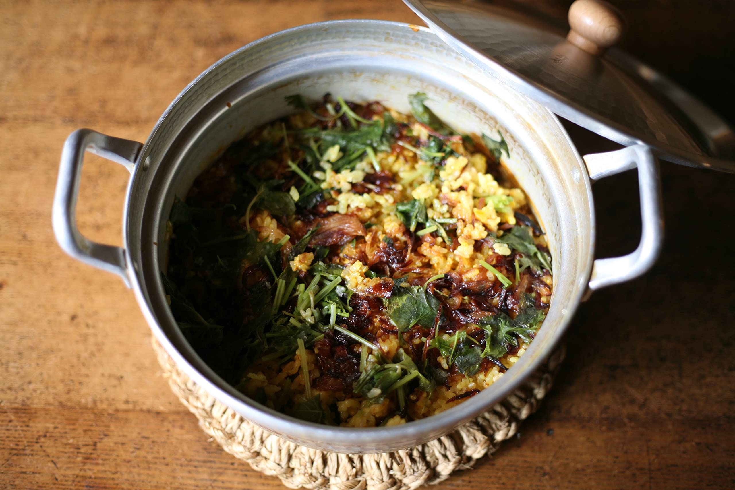 Amazon | 中村銅器製作所 アルミ両手鍋 段付き鍋 21cm 蓋付き ガス火