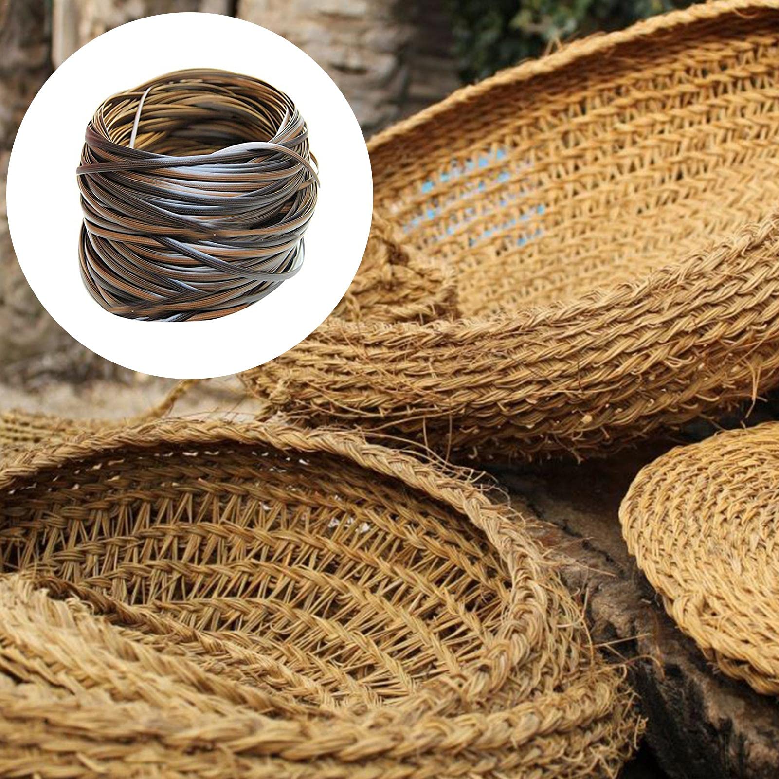 Amazon.co.jp: 籐 ラタン 材料、皮籐合成籐、マジックラタン 素材 籐