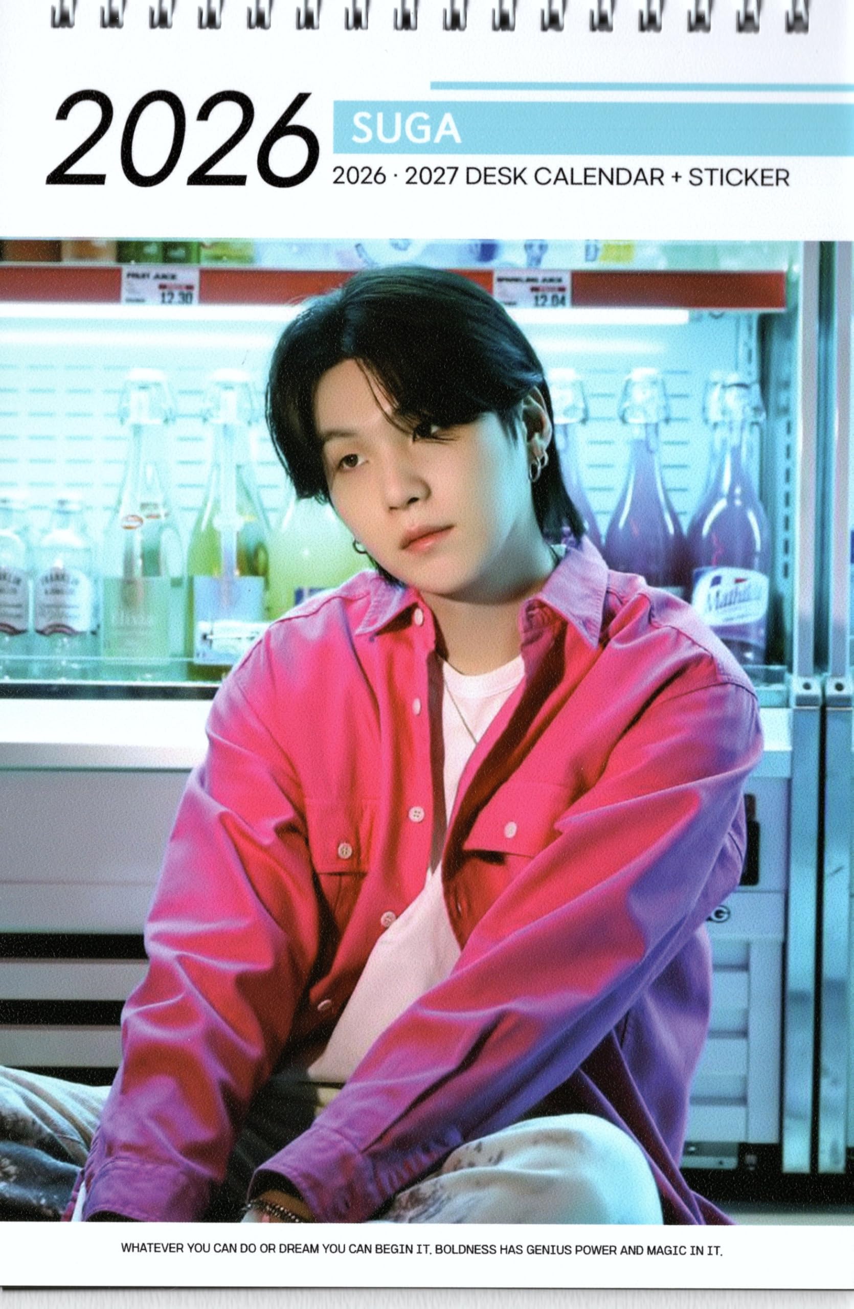 Amazon.co.jp: SUGA シュガ グッズ 卓上 カレンダー (写真集