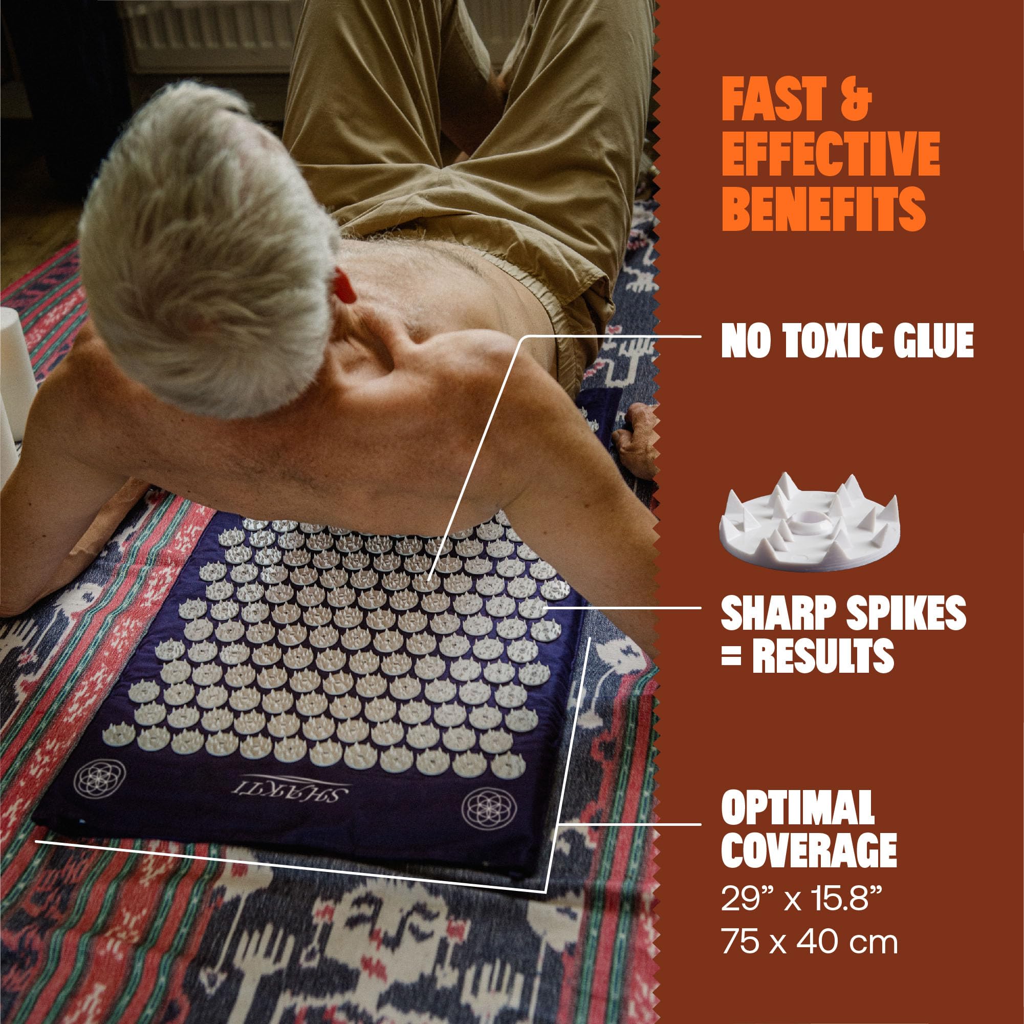 Amazon | 【正規品】シャクティ 指圧マット レバル③ 紫、長めの専門家