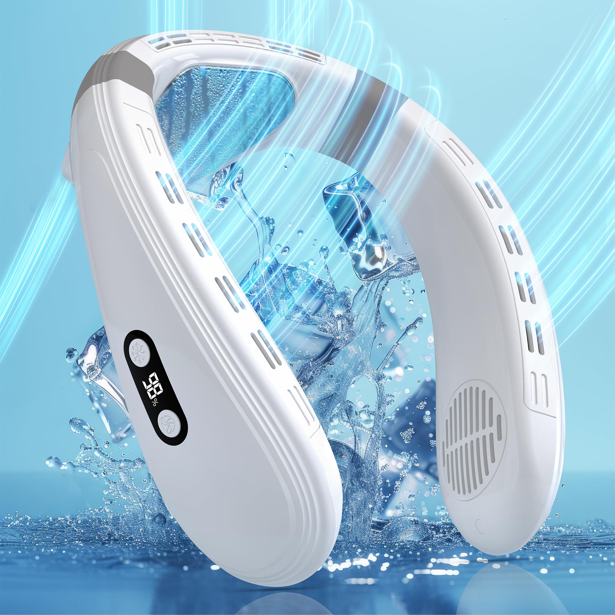 Amazon | 【ネッククーラー 2024年夏新型】首掛け扇風機 瞬時冷却 冷却