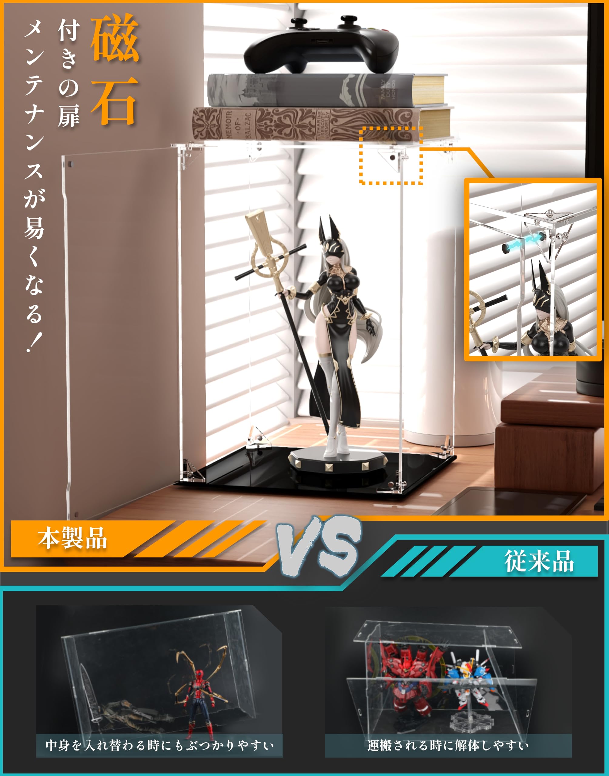 Amazon.co.jp: COOLTAKU フィギュアケース UVカット アクリル