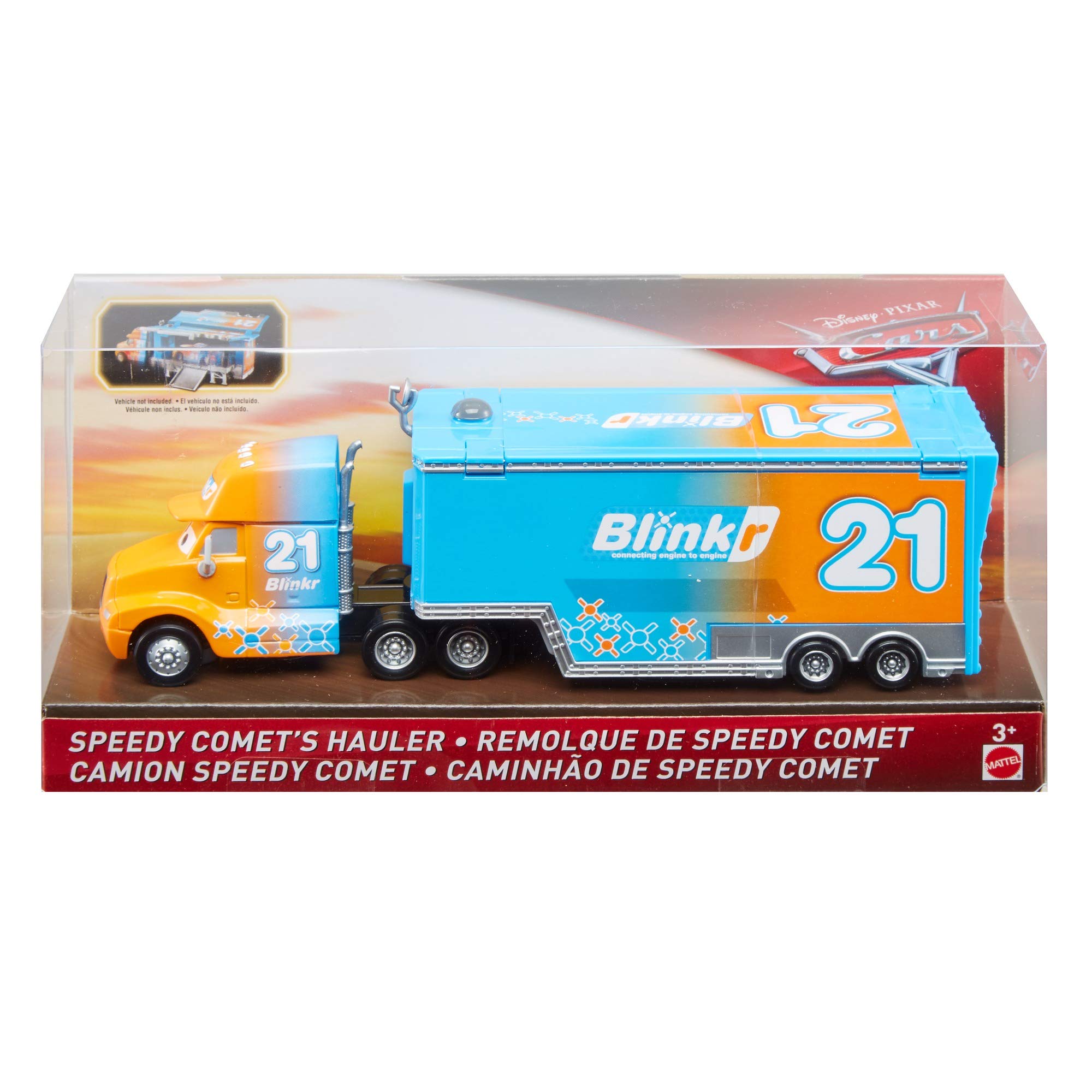 Amazon.com: Cars Disney Pixar Blinkr #21 Speedy Comet's Hauler