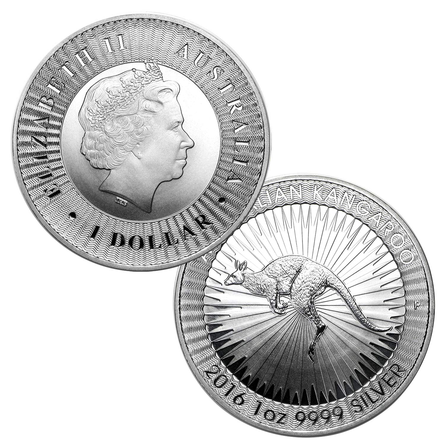 Australia 2016 $1 1oz .9999 Silver Kangaroo Coin - Brilliant