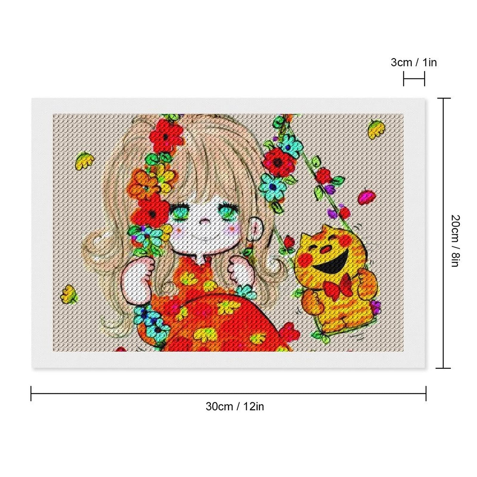 Amazon | 水森亜土 絵 (35) アニメ 5D ダイヤモンドアート ビーズ絵画