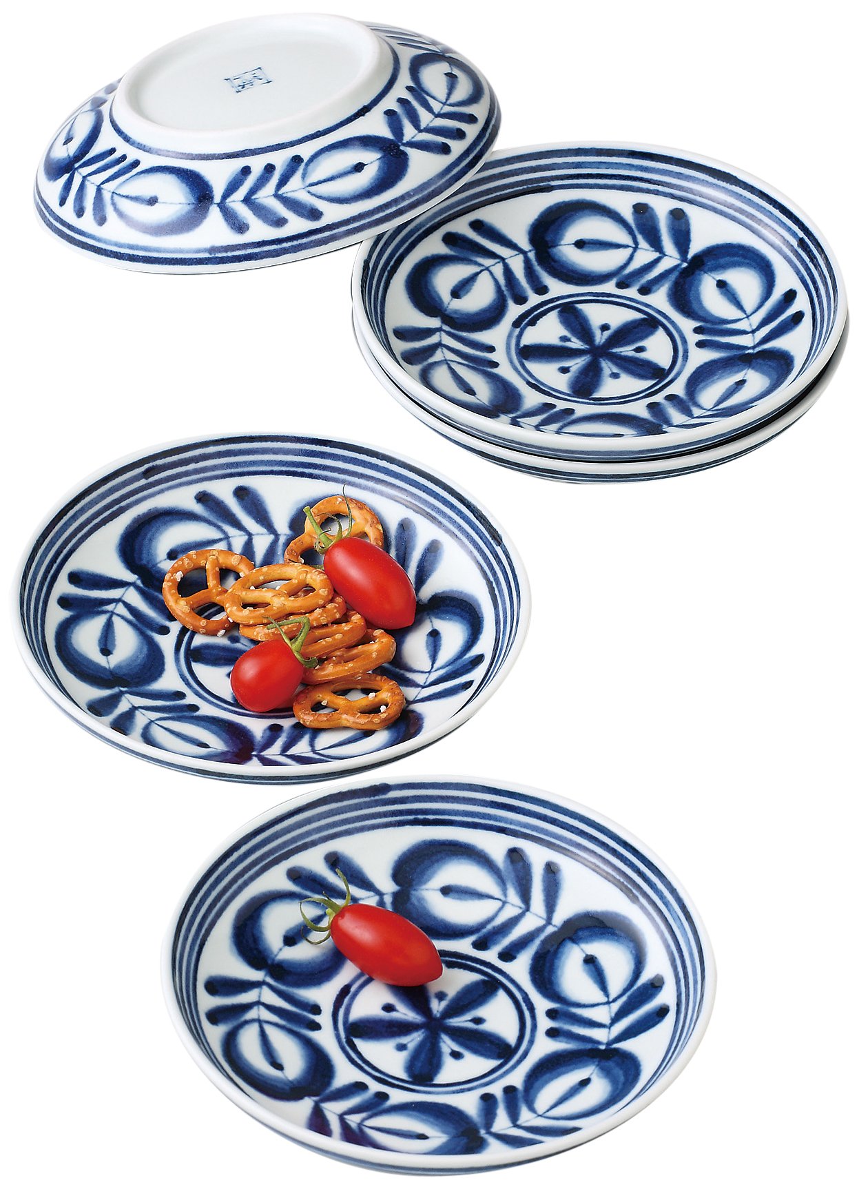 Amazon.co.jp: 波佐見焼 モダンブルー 食器セット 取り皿 皿 深皿