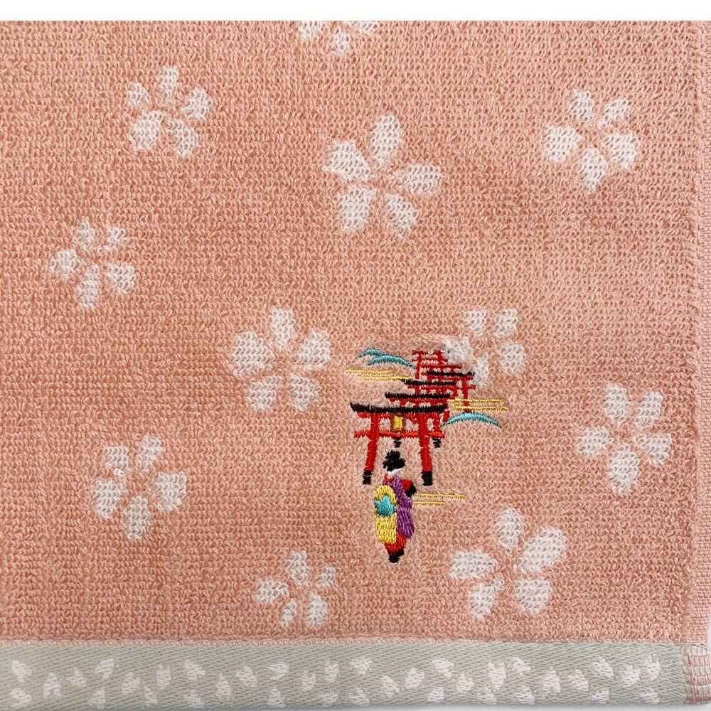 Amazon｜京佑 京都 タオルハンカチ 25×25cm 刺繍 舞妓 青々庵 和雑貨
