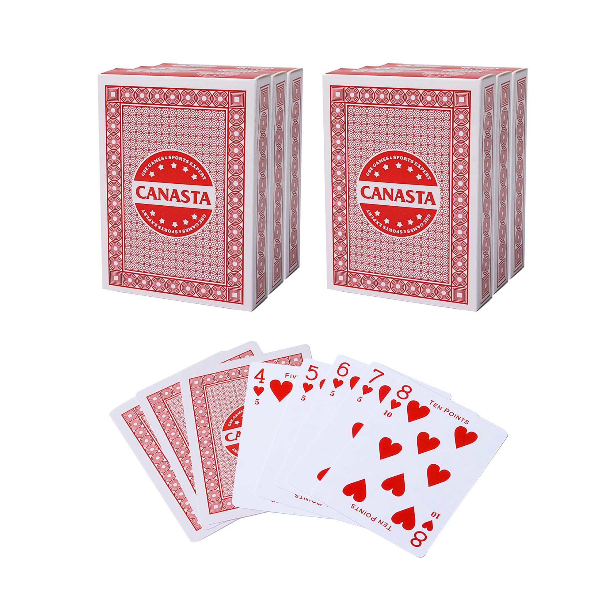 Amazon.com: GSE Games & Sports Expert 6-Deck Canasta Cards with