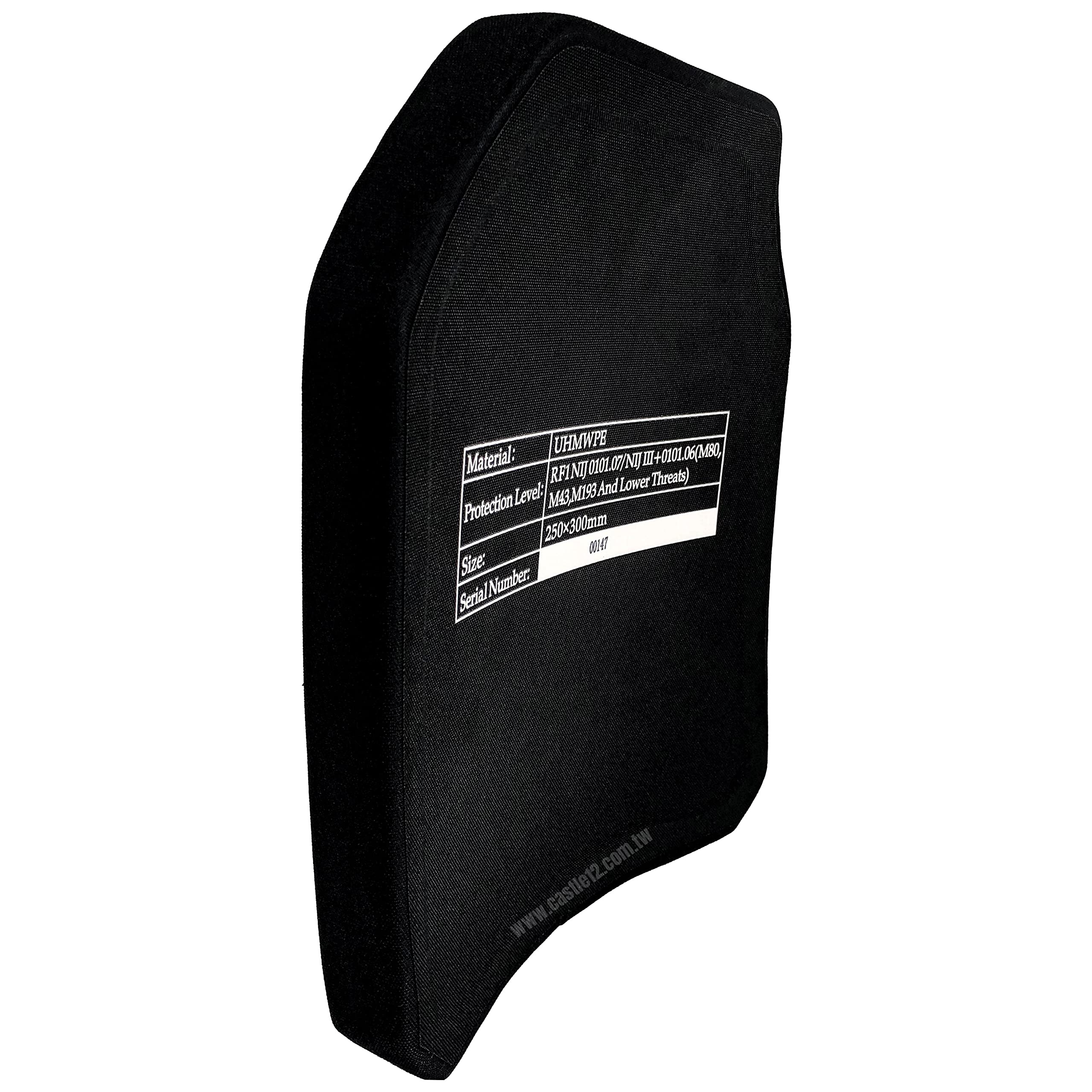 NIJ III レベル3 防弾プレート Mサイズ 実物 PE製 Newtech NIJ III