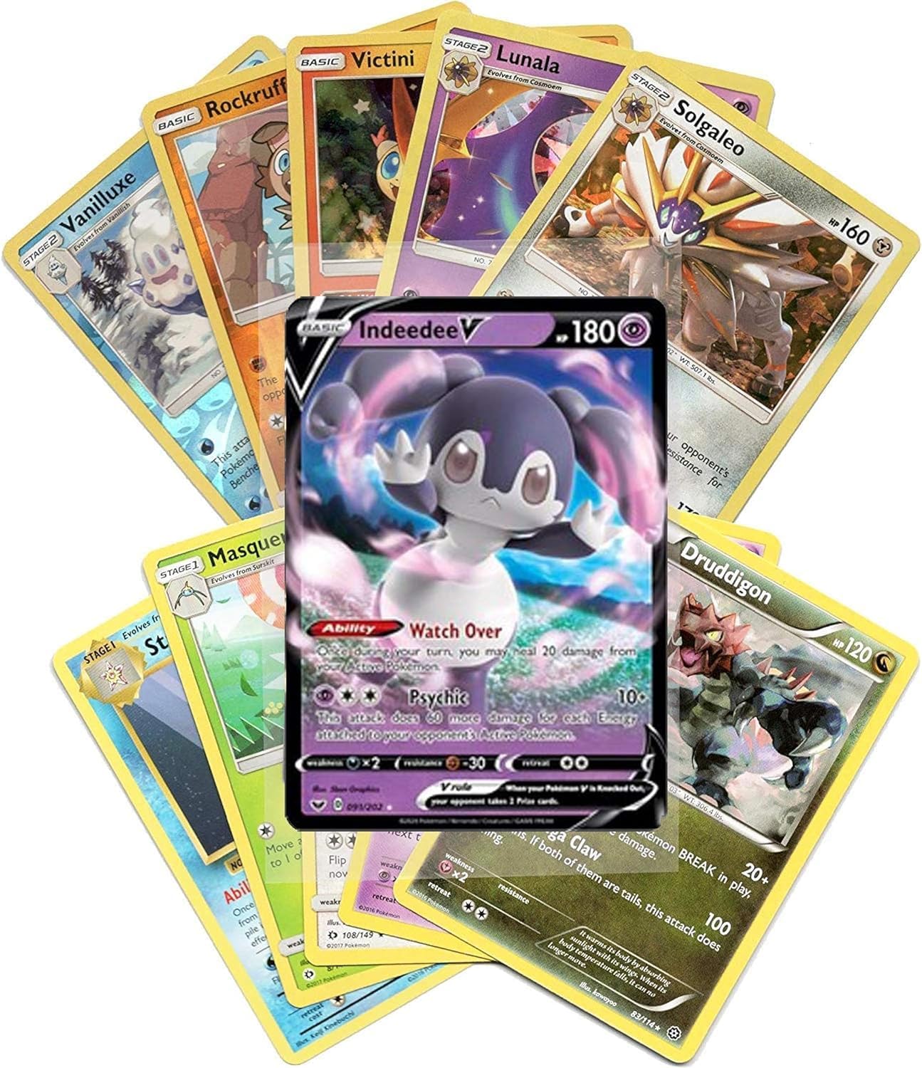 Amazon.com: Pokemon Cards 50 Card Assorted Lot with Guaranteed V