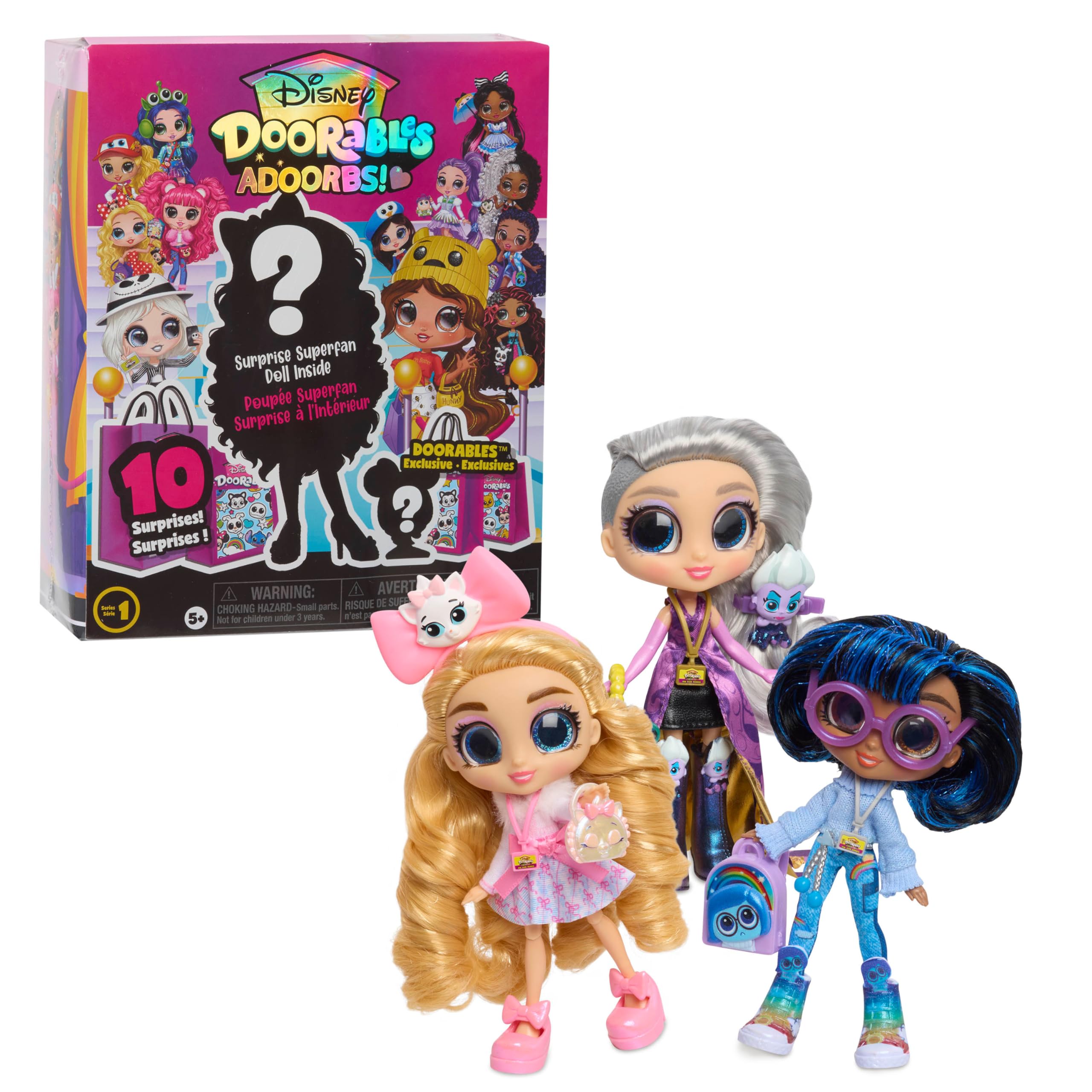 Amazon.com: Just Play Disney Doorables ADOORBS Dolls, Collectible