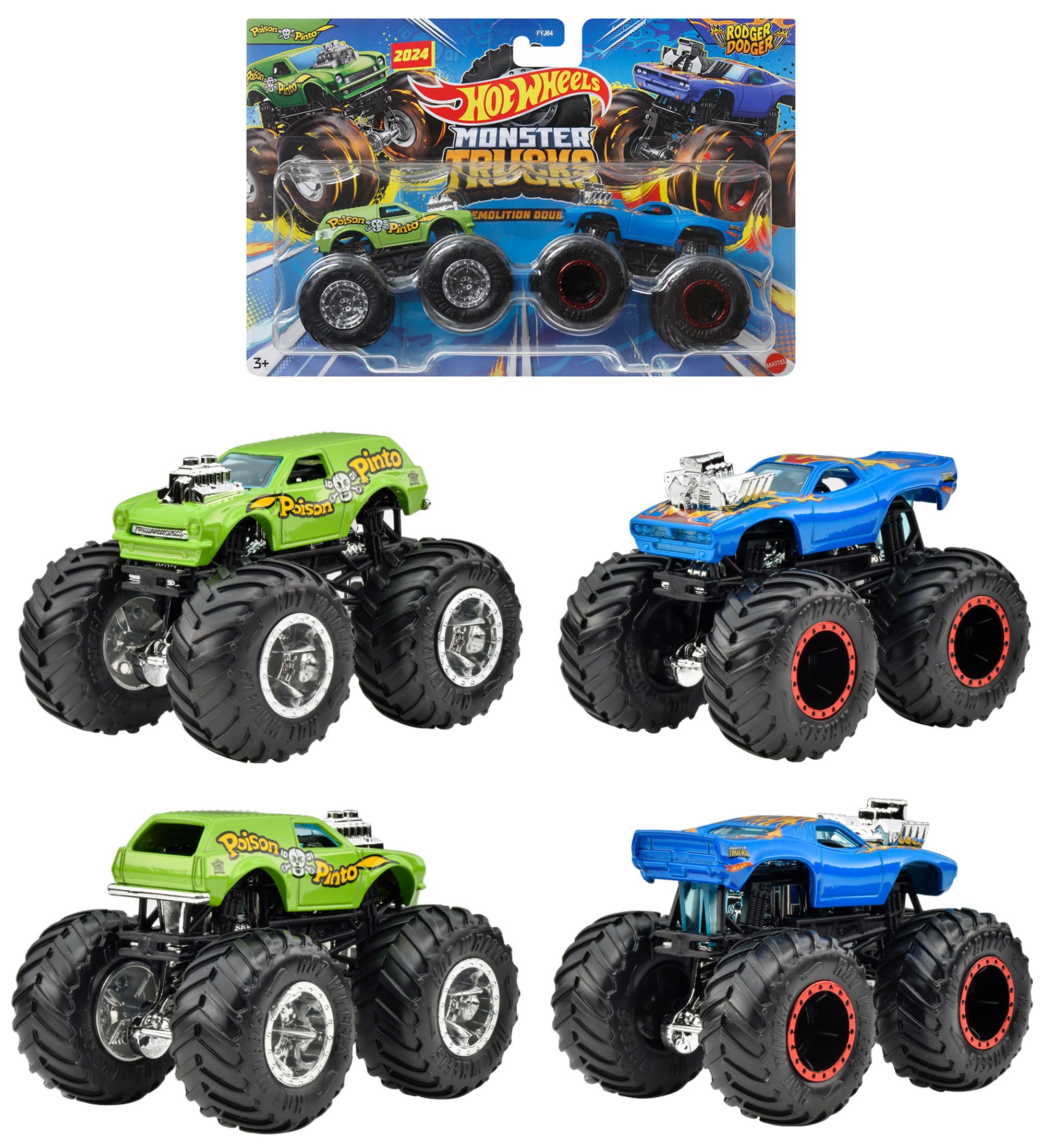 Amazon.co.jp: ホットウィール(Hot Wheels) モンスタートラック 1:64 2