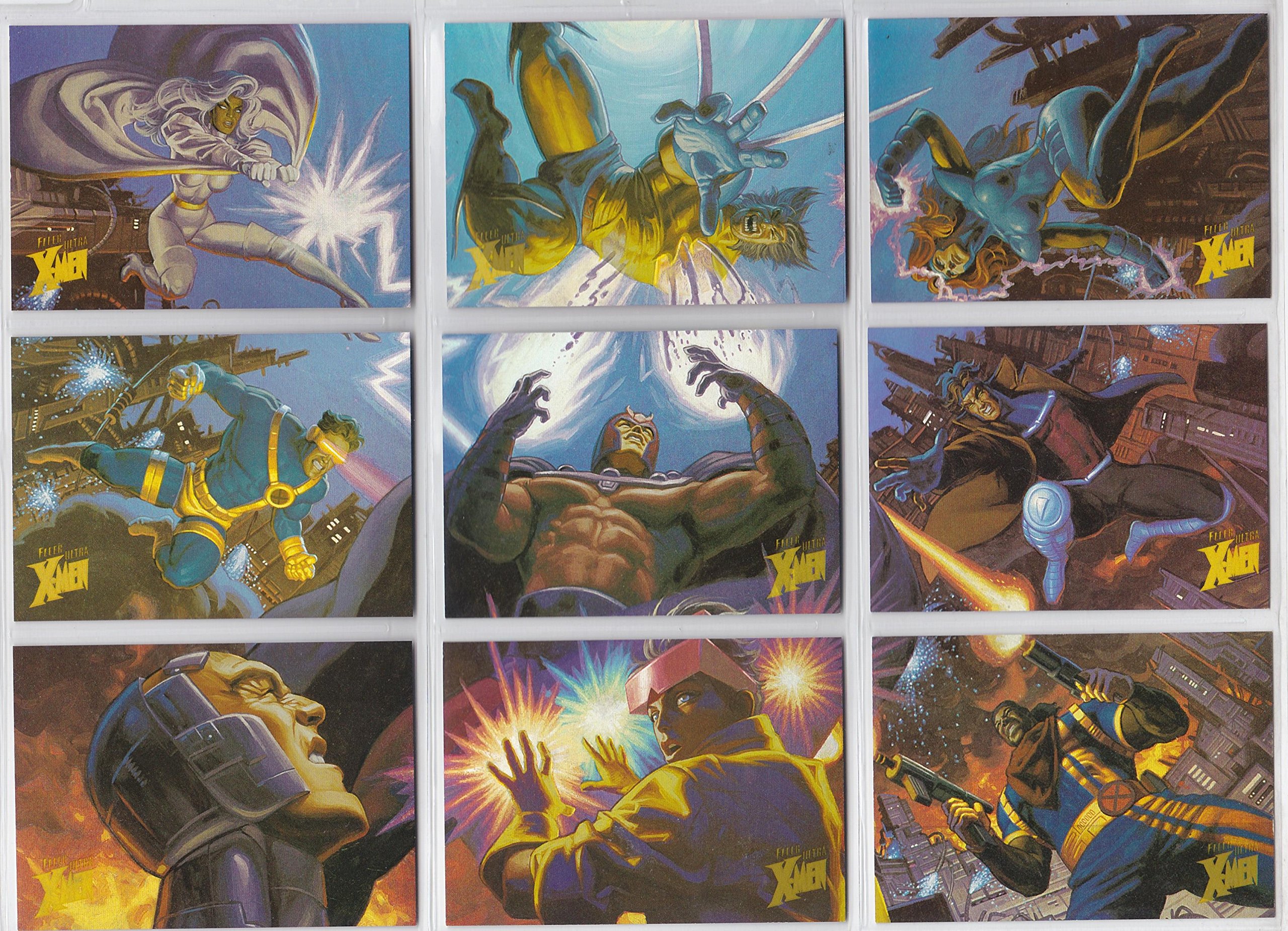 Amazon.com: 1996 Fleer Ultra X-Men: Wolverine HOLOFLASH Juego de 9