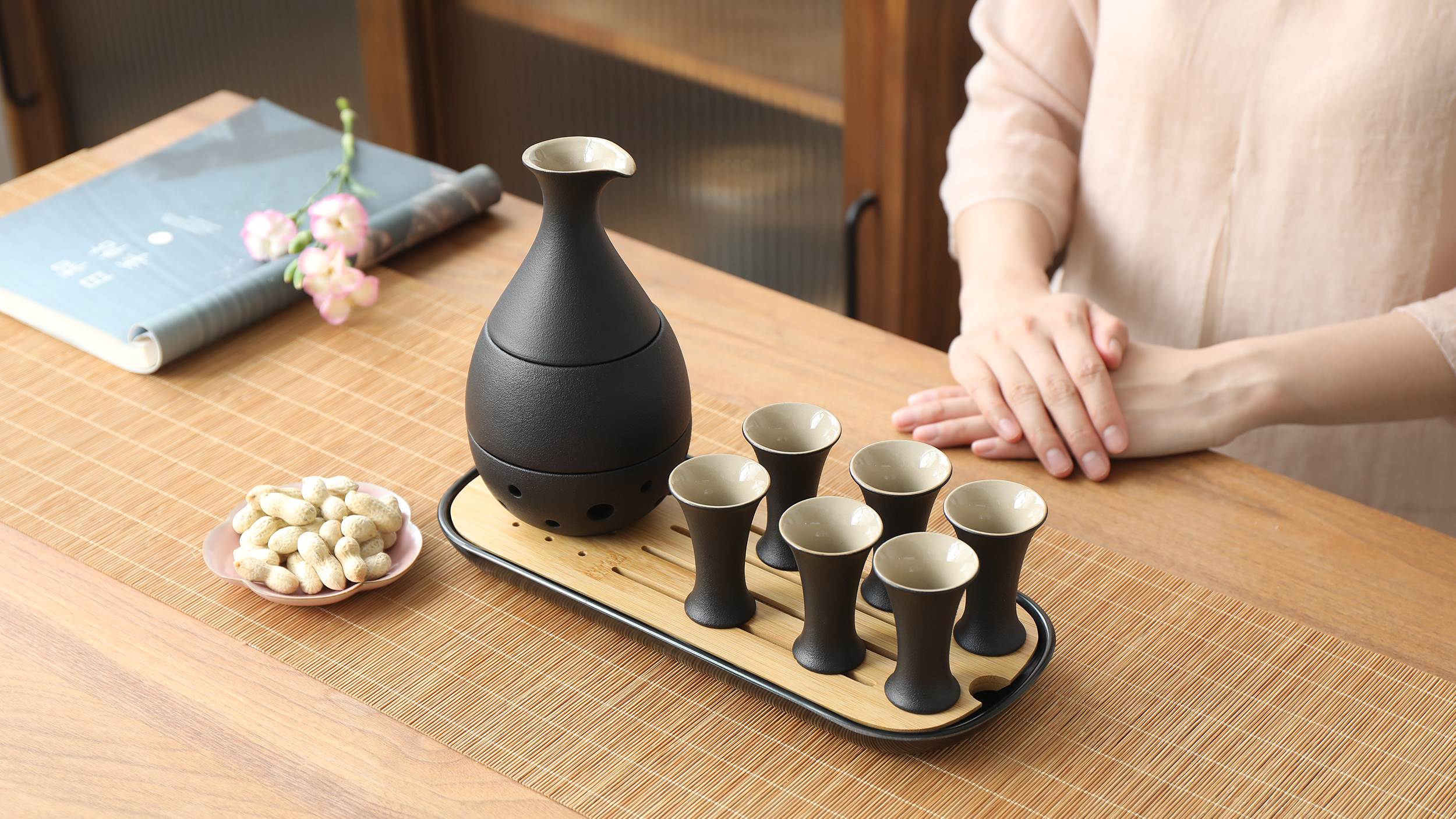 Amazon.com | TEANAGOO 11 Pcs Sake Set, Sake Cups(0.9 Oz) with