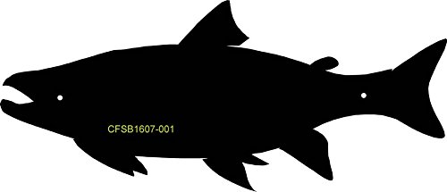 Amazon.co.jp: 魚シルエット壁アート – 魚形状サイン、Plaque – 快適