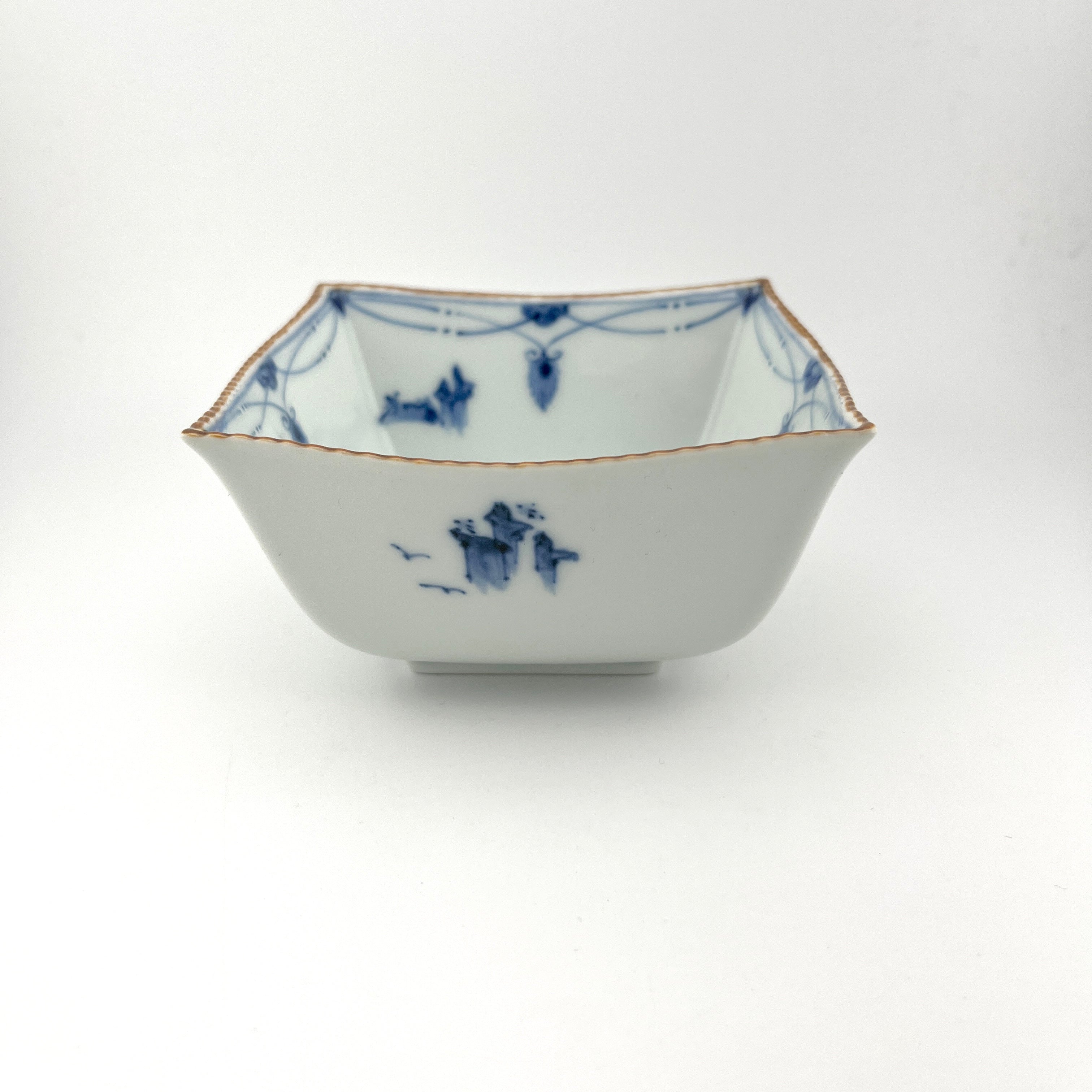 貴祥窯角皿2点 有田焼 貴祥窯 染付見込山水角小鉢 – 生活